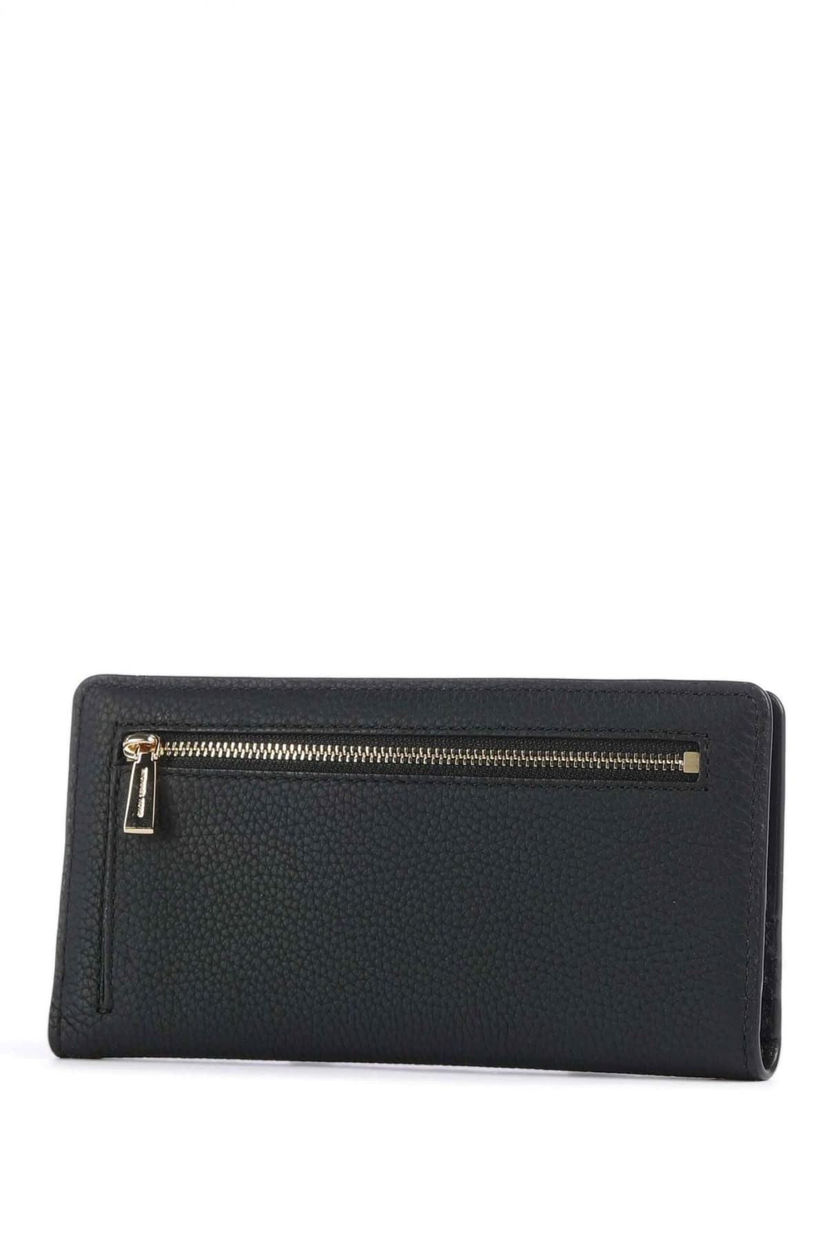 MICHAEL KORS ΠΟΡΤΟΦΟΛΙ LG SLIM SNAP ΜΕΤΑΛΛΙΚΟ LOGO MAYΡΟ