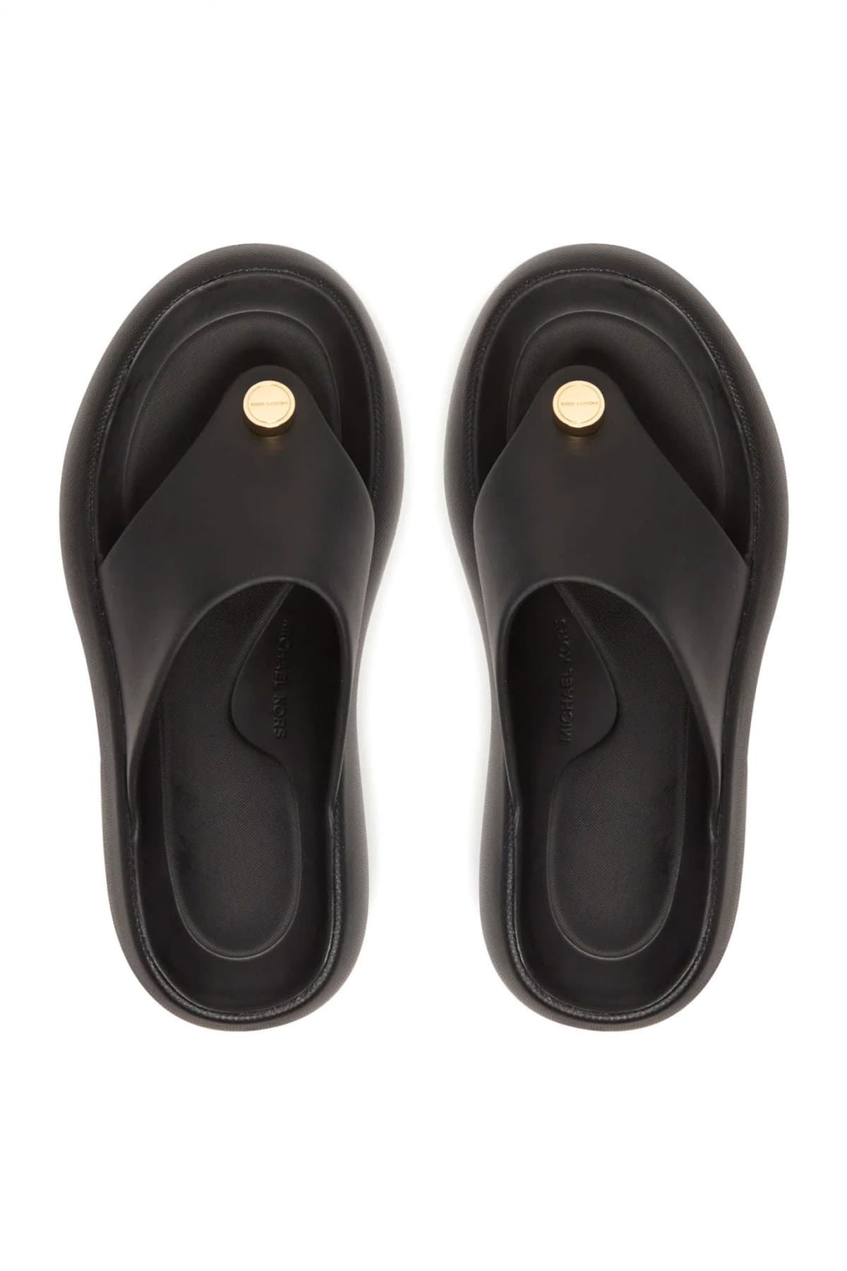 MICHAEL KORS ΠΑΠΟΥΤΣΙΑ ΠΑΝΤΟΦΛΕΣ SPLASH PLATFORM ΜΕΤΑΛΛΙΚΟ LOGO ΜΑΥΡΟ