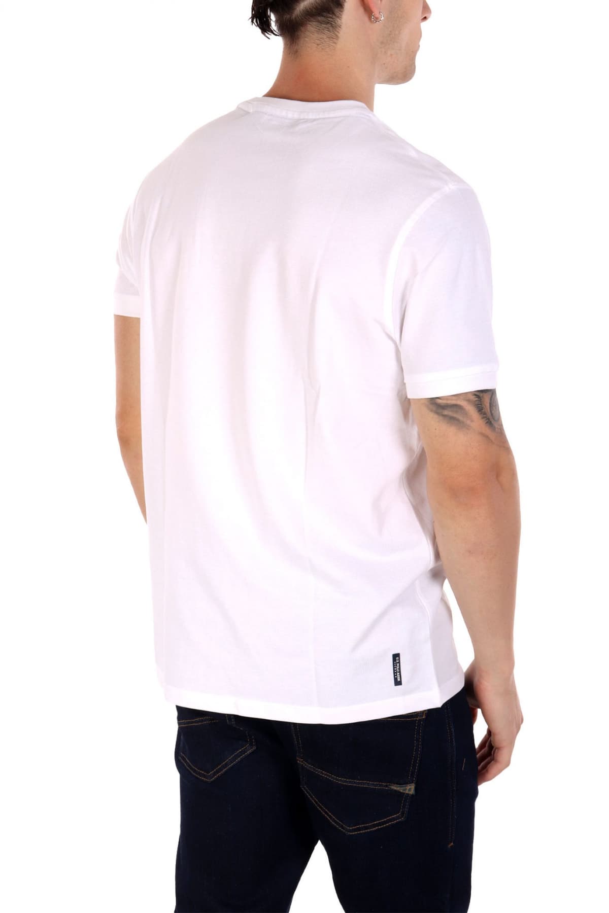 U.S. POLO ASSN. ΜΠΛΟΥΖΑ T-SHIRT ΛΕΥΚΟ ΠΙΚΕ