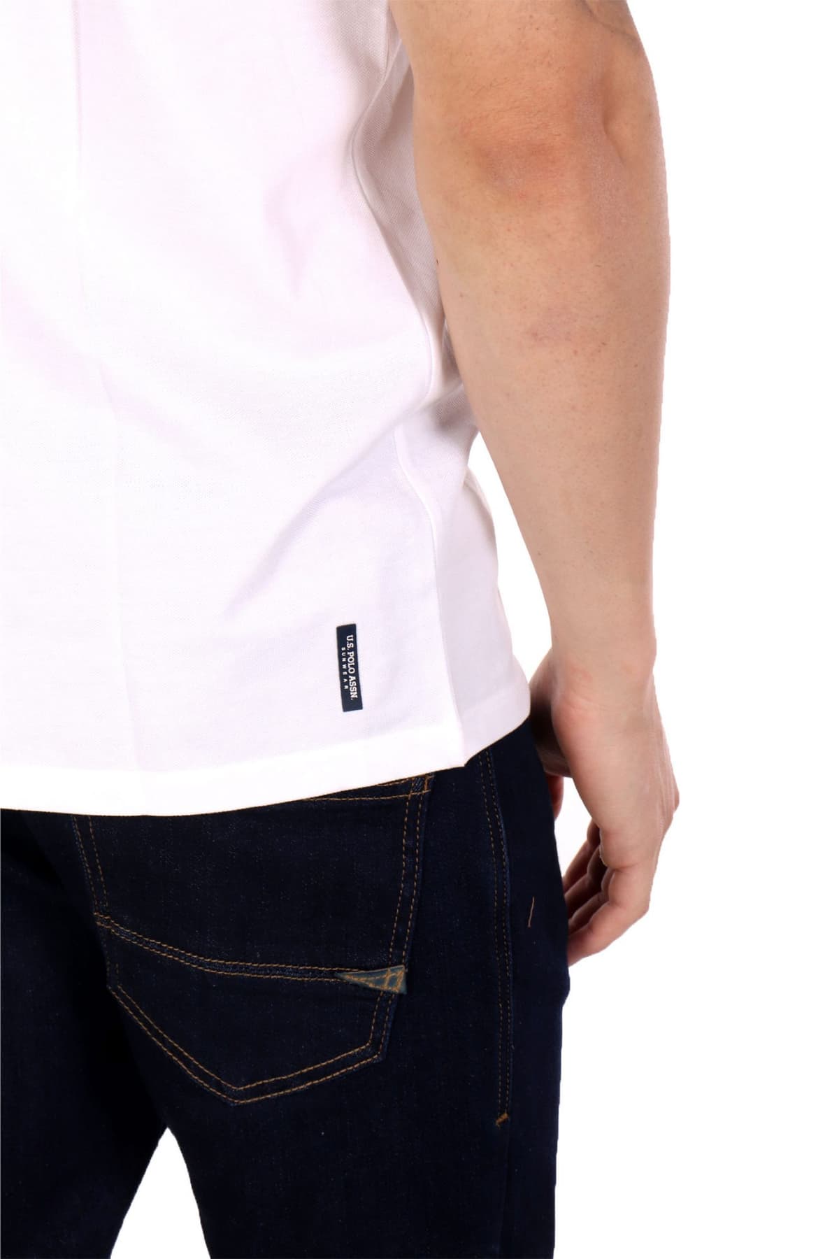 U.S. POLO ASSN. ΜΠΛΟΥΖΑ T-SHIRT ΛΕΥΚΟ ΠΙΚΕ