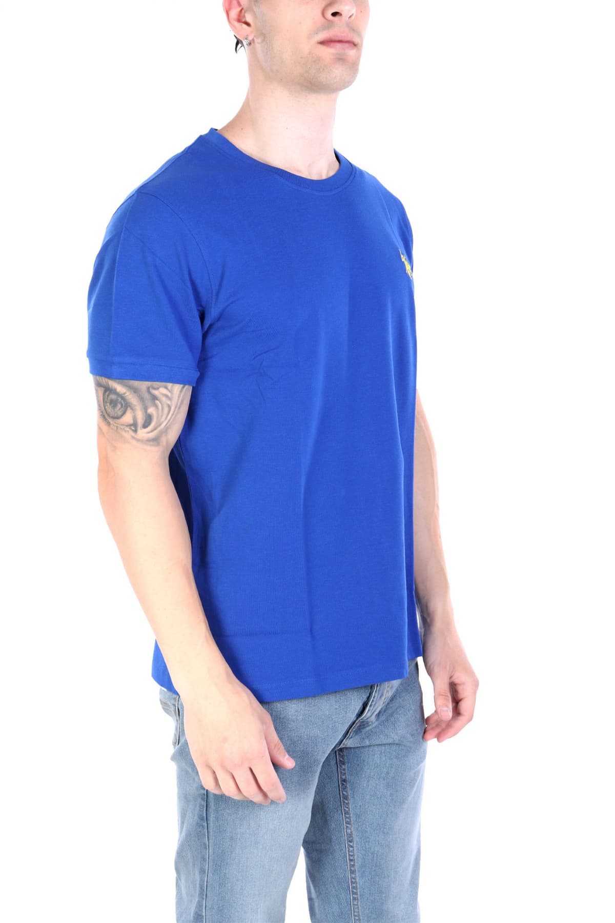 U.S. POLO ASSN. ΜΠΛΟΥΖΑ T-SHIR ΜΠΛΕ ΡΟΥΑ ΠΙΚΕ