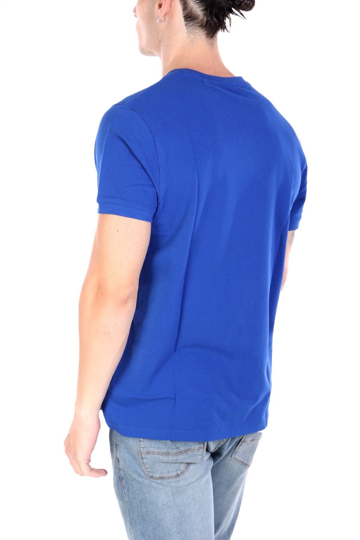 U.S. POLO ASSN. ΜΠΛΟΥΖΑ T-SHIR ΜΠΛΕ ΡΟΥΑ ΠΙΚΕ