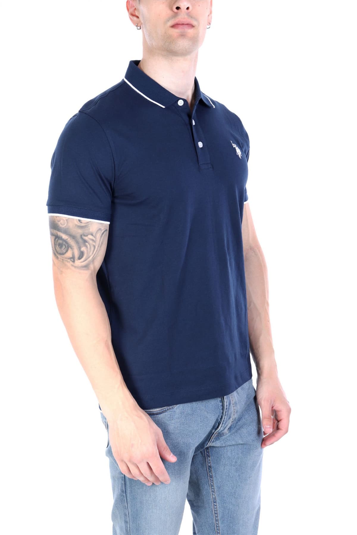 U.S. POLO ASSN. ΜΠΛΟΥΖΑ ΜΠΛΕ ΑΝΔΡΙΚΟ POLO