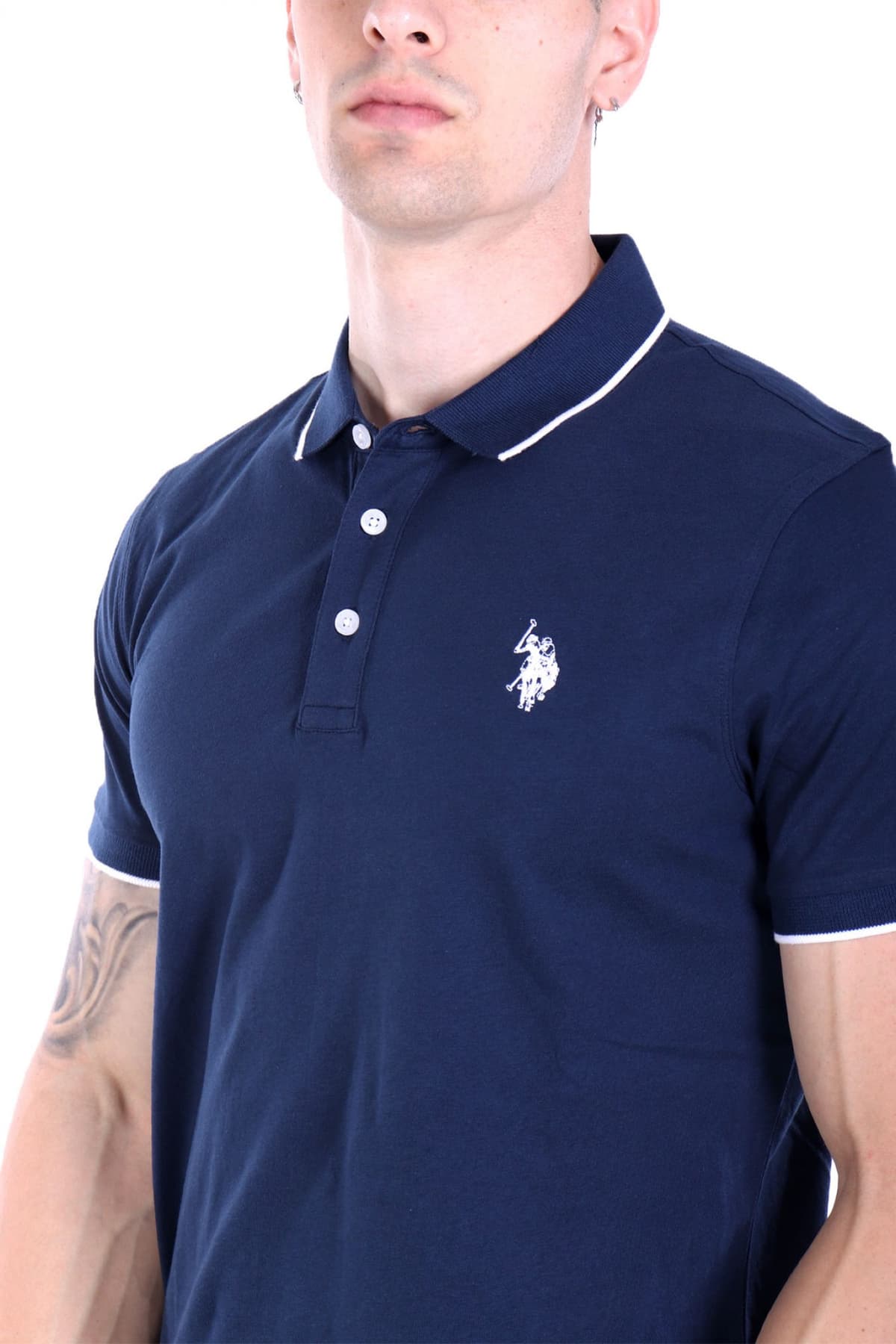 U.S. POLO ASSN. ΜΠΛΟΥΖΑ ΜΠΛΕ ΑΝΔΡΙΚΟ POLO