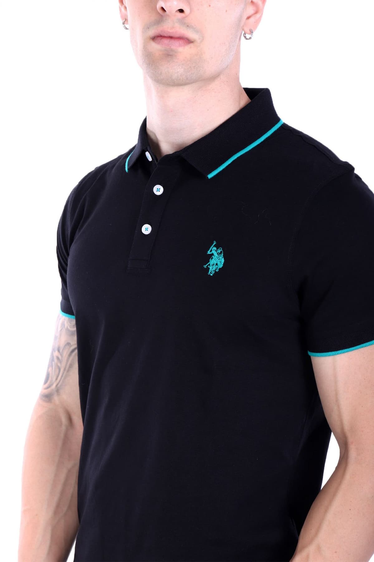 U.S. POLO ASSN. ΜΠΛΟΥΖΑ ΜΑΥΡΟ ΑΝΔΡΙΚΟ POLO