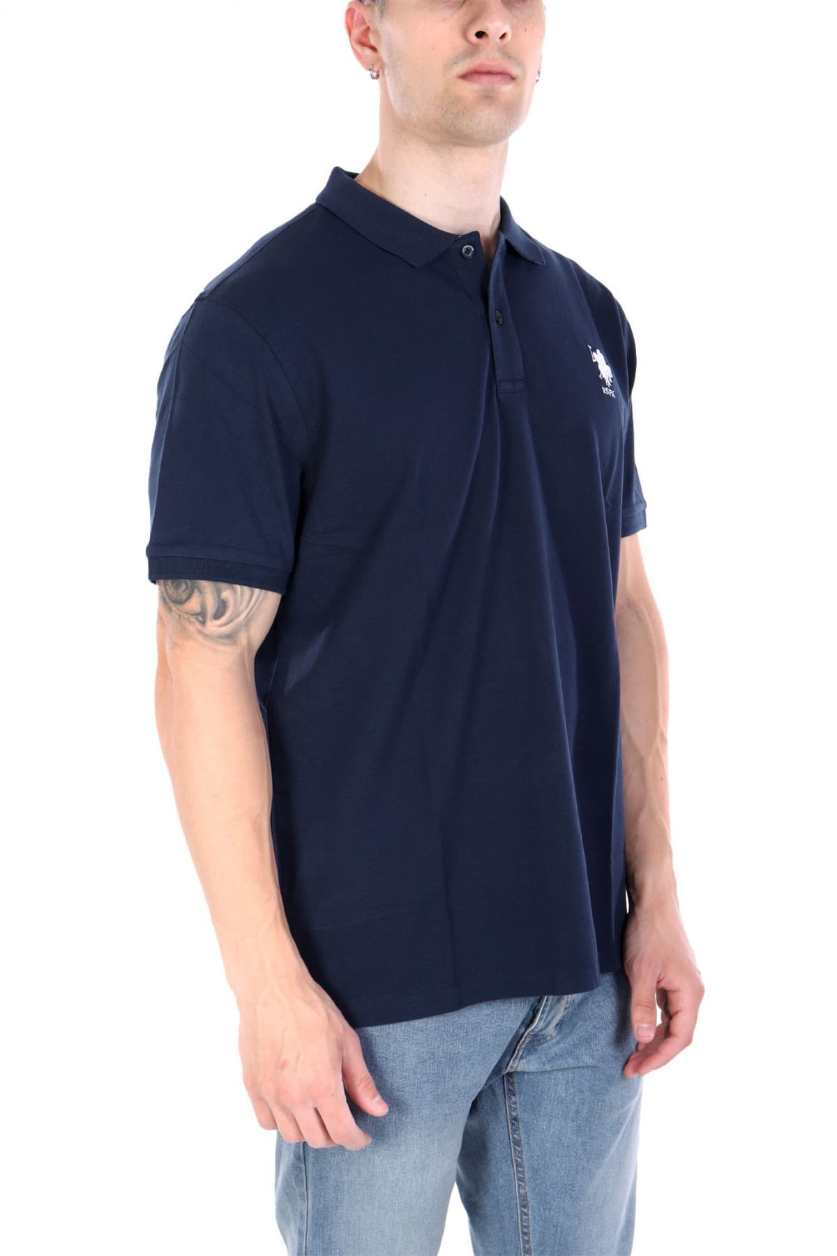 U.S. POLO ASSN. ΜΠΛΟΥΖΑ ΜΠΛΕ ΑΝΔΡΙΚΟ POLO ΠΙΚΕ