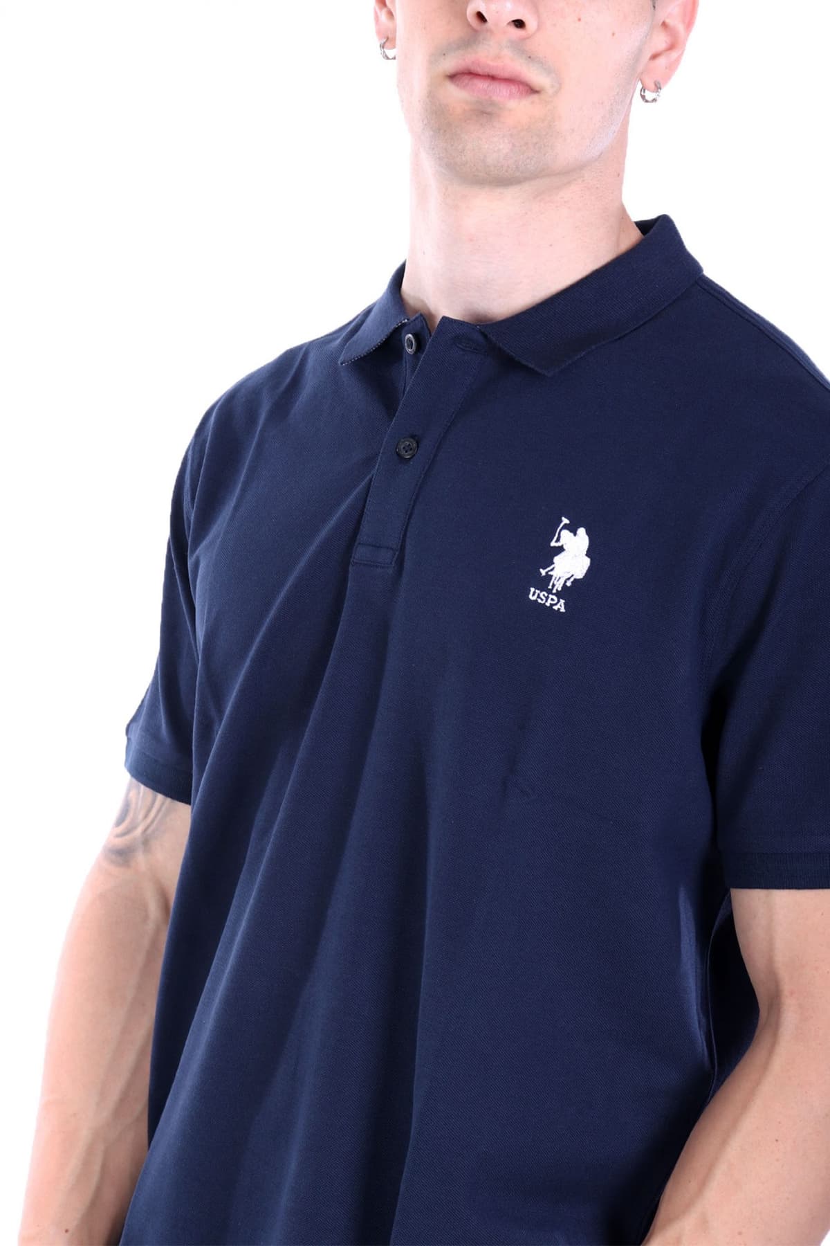 U.S. POLO ASSN. ΜΠΛΟΥΖΑ ΜΠΛΕ ΑΝΔΡΙΚΟ POLO ΠΙΚΕ