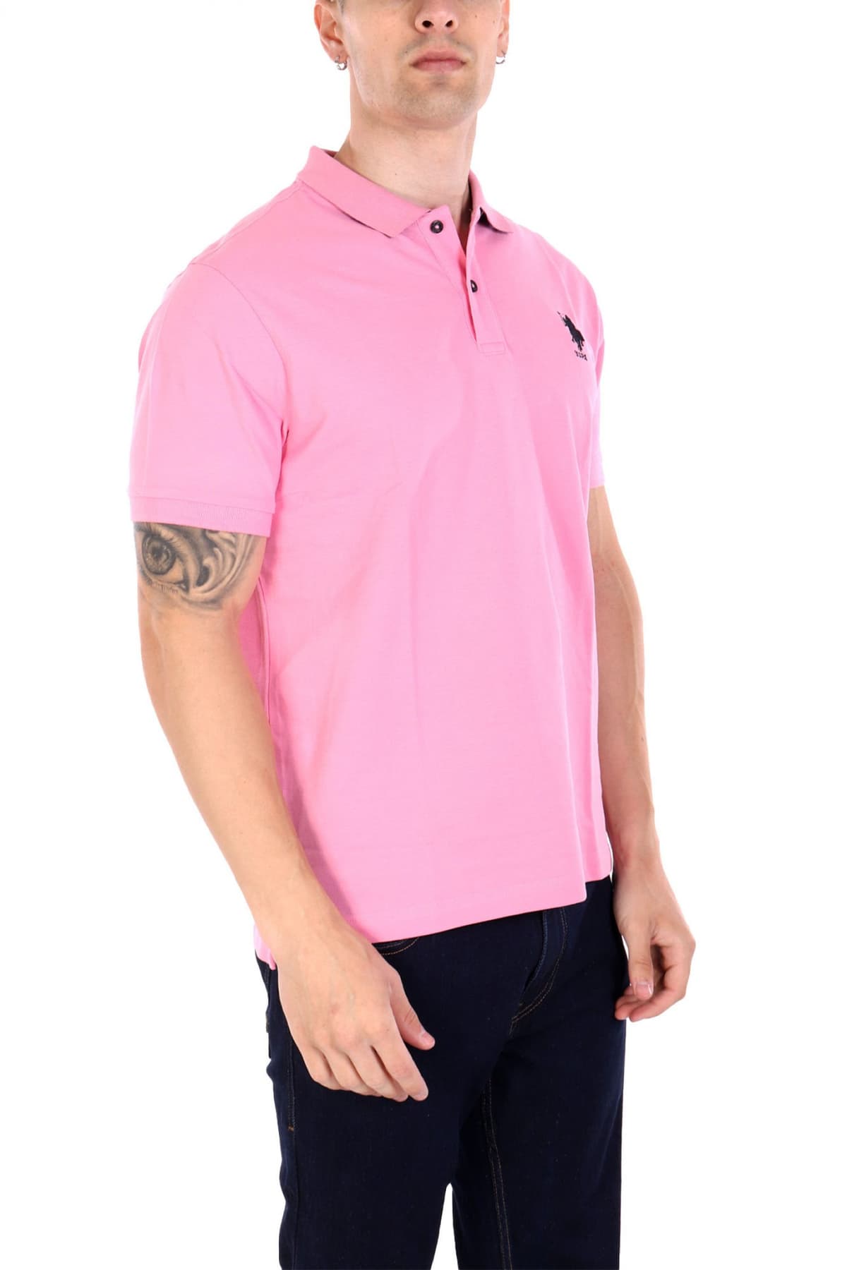 U.S. POLO ASSN. ΜΠΛΟΥΖΑ ΡΟΖ ΑΝΔΡΙΚΟ POLO ΠΙΚΕ