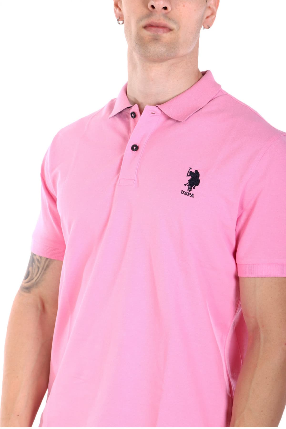 U.S. POLO ASSN. ΜΠΛΟΥΖΑ ΡΟΖ ΑΝΔΡΙΚΟ POLO ΠΙΚΕ