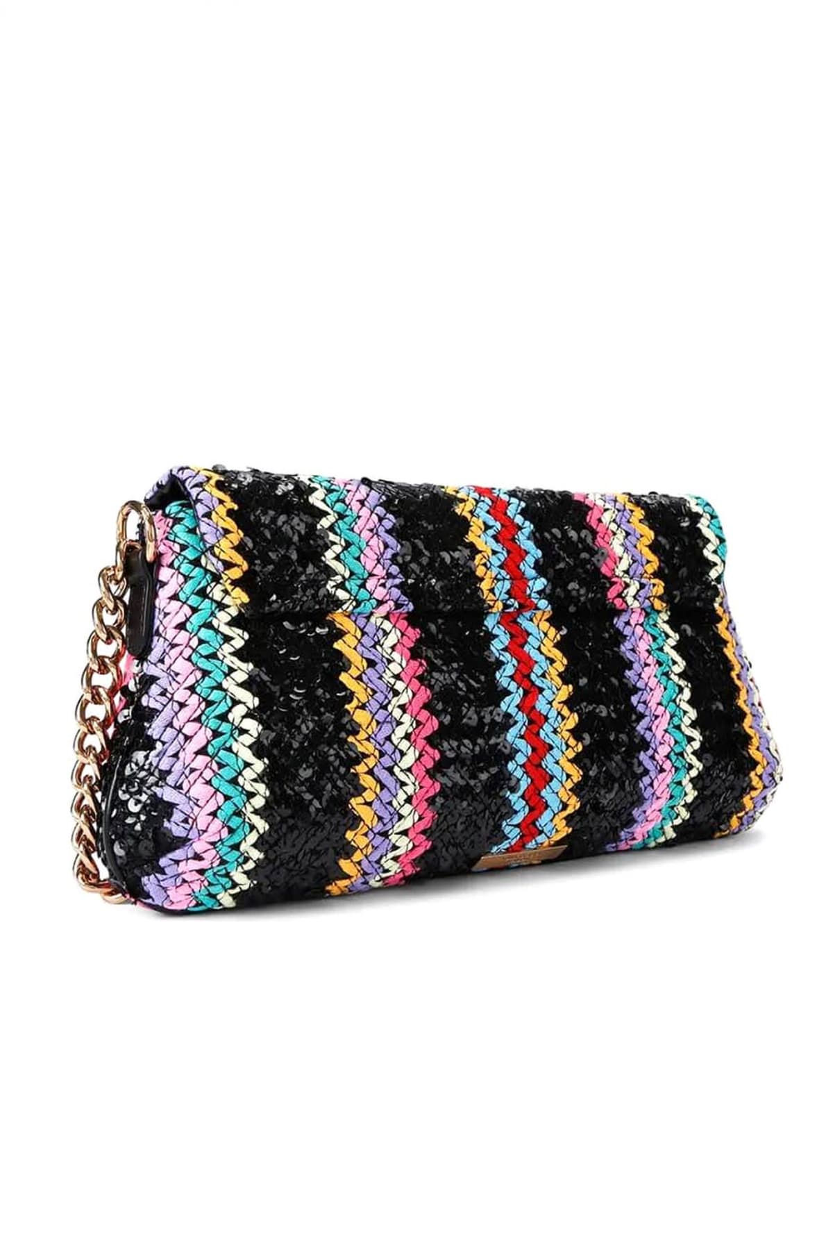 KURT GEIGER TΣΑΝΤΑ CROSSBODY /ΩΜΟΥ LONG KENSINGTON BAG AΛΥΣΙΔΑ ΣΧΕΔΙΑ ΠΟΥΛΙΕΣ LOGO ΠΟΛΥΧΡΩΜΟ