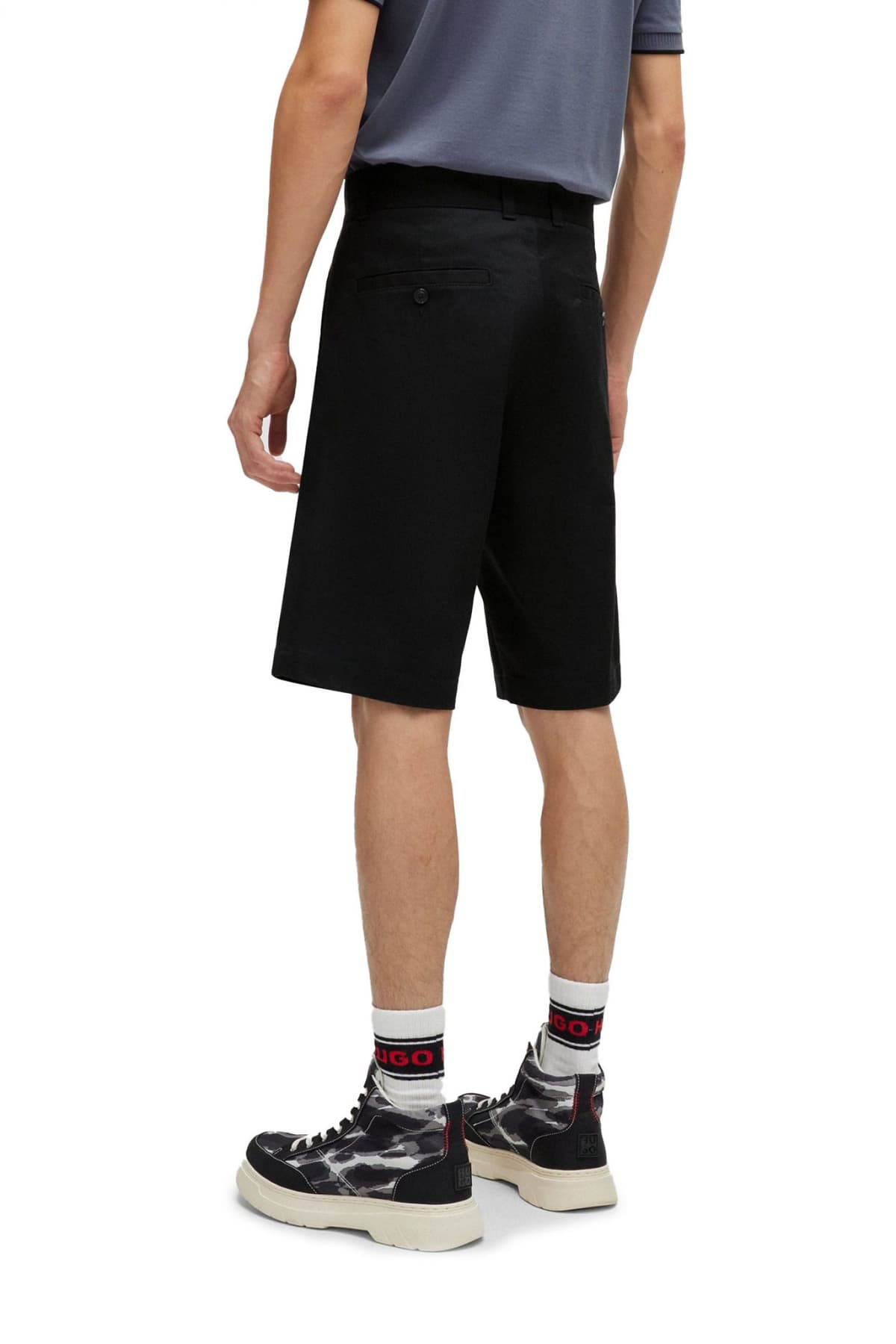 HUGO ΒΕΡΜΟΥΔΑ CHINO DARIK241 ΜΑΥΡΟ