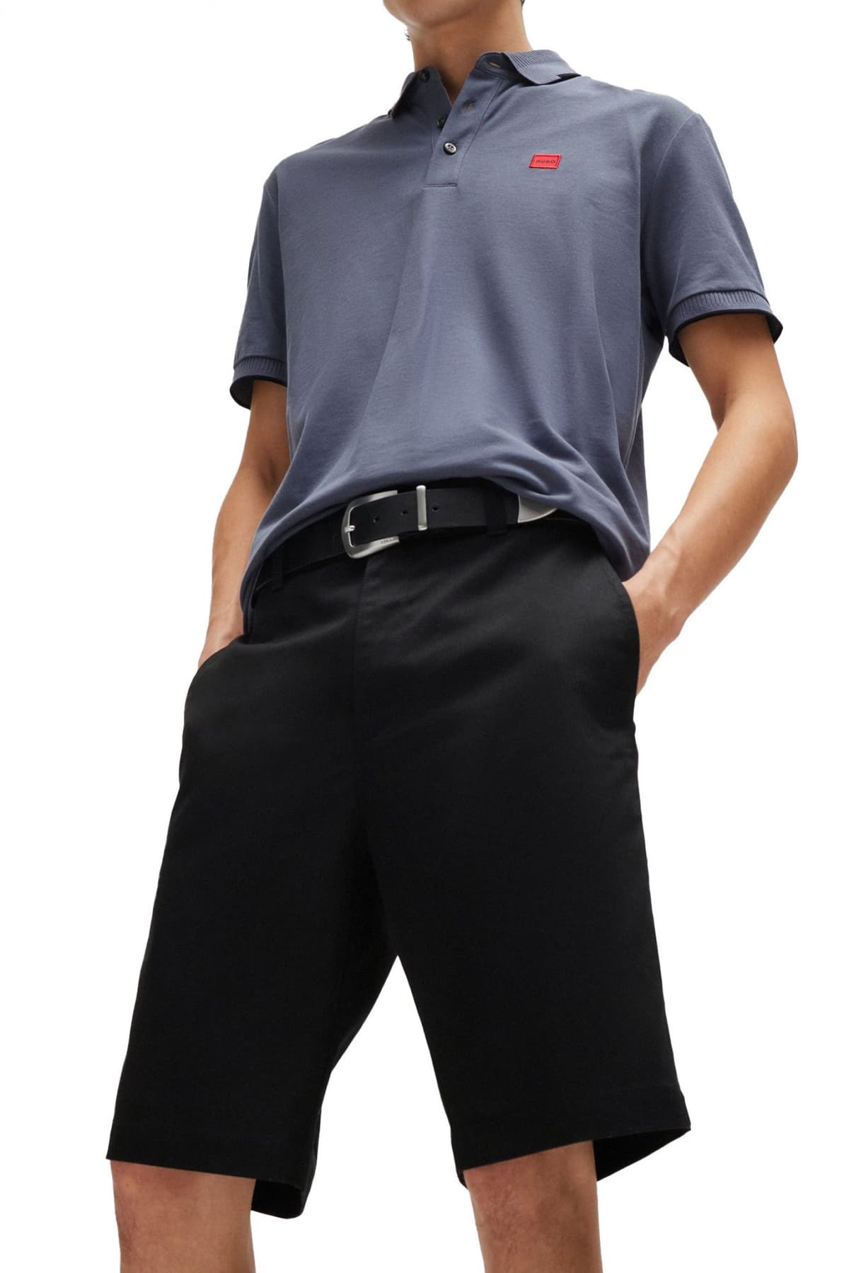 HUGO ΒΕΡΜΟΥΔΑ CHINO DARIK241 ΜΑΥΡΟ