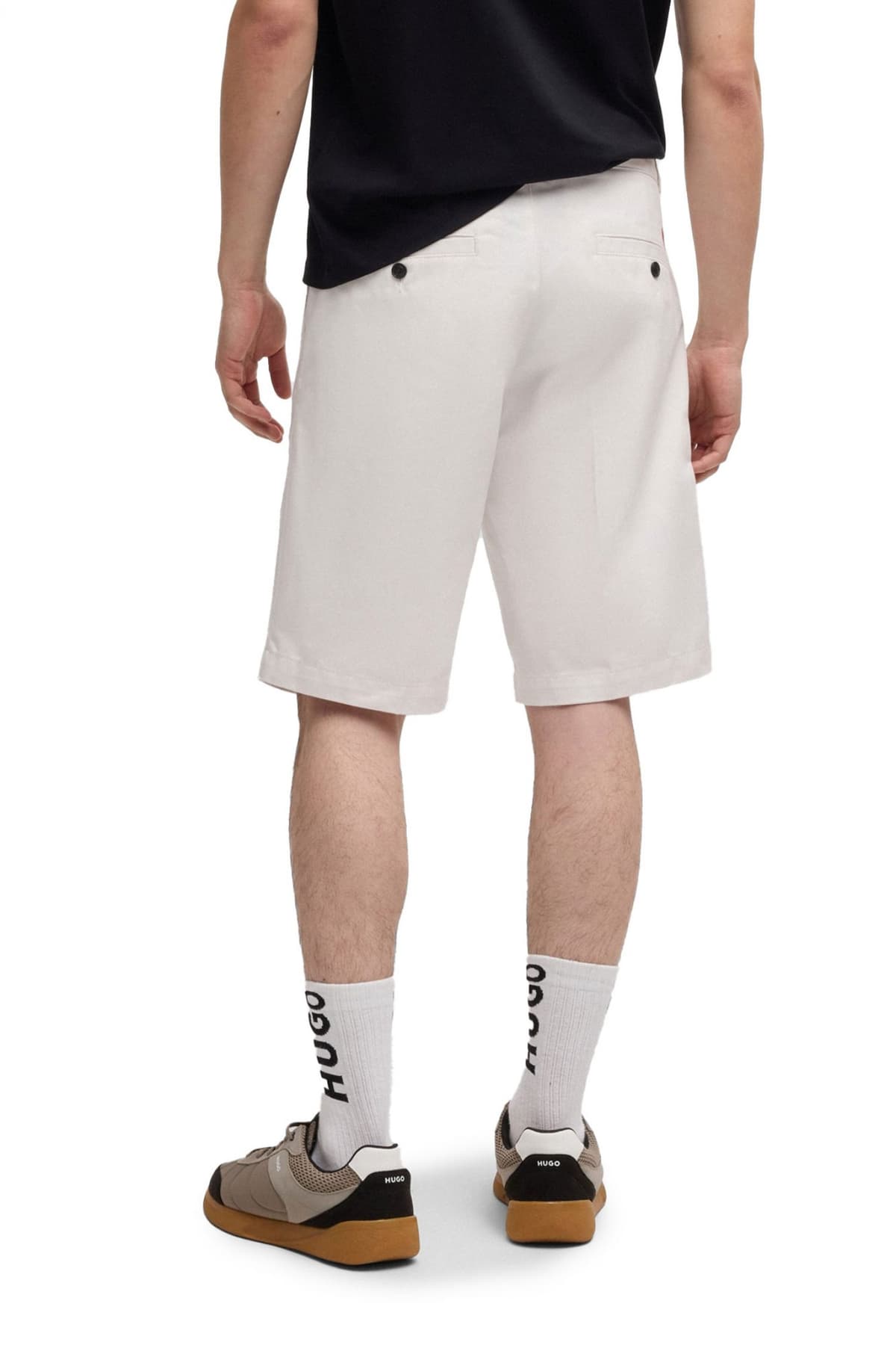 HUGO ΒΕΡΜΟΥΔΑ CHINO DARIK241 ΛΕΥΚΟ