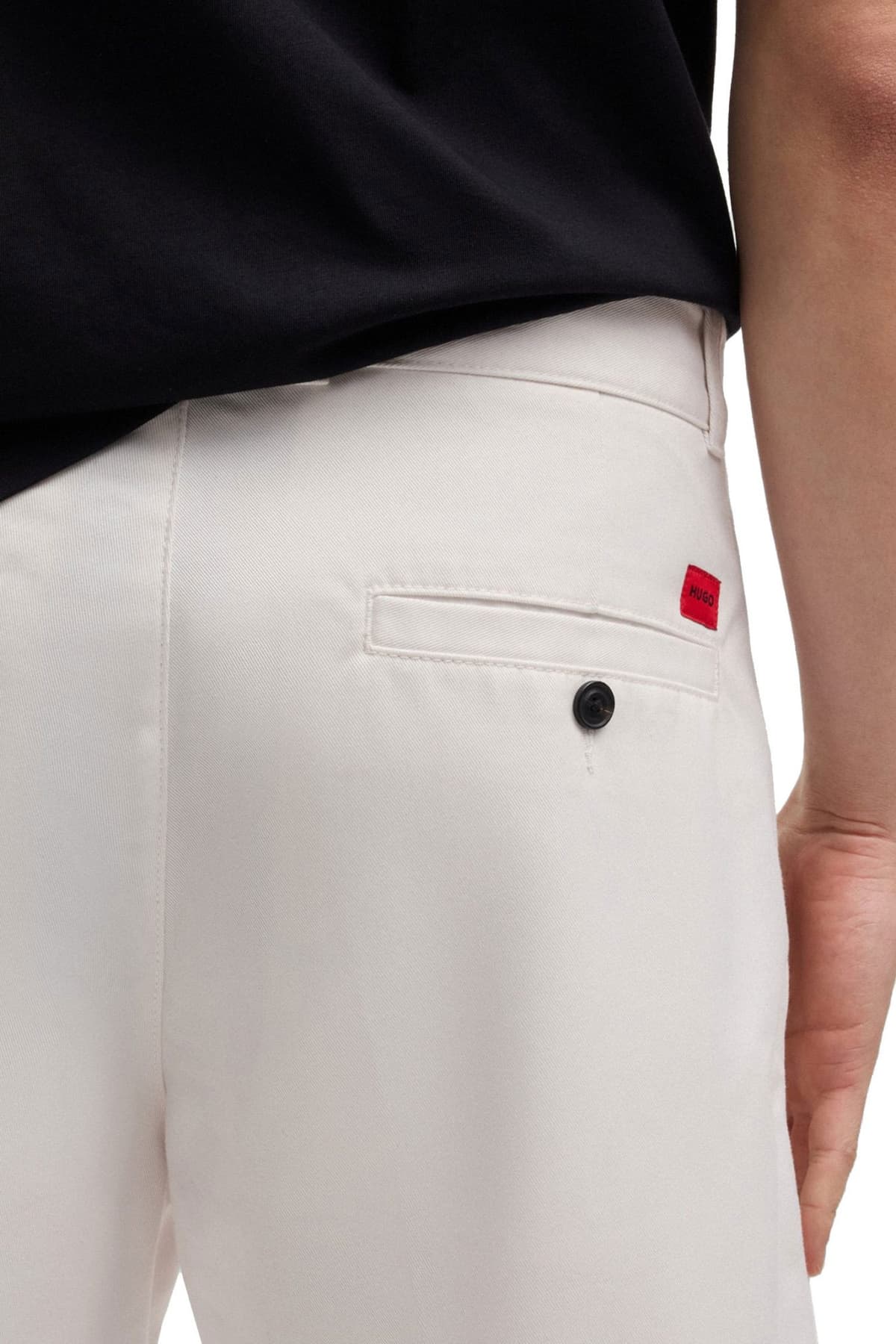 HUGO ΒΕΡΜΟΥΔΑ CHINO DARIK241 ΛΕΥΚΟ