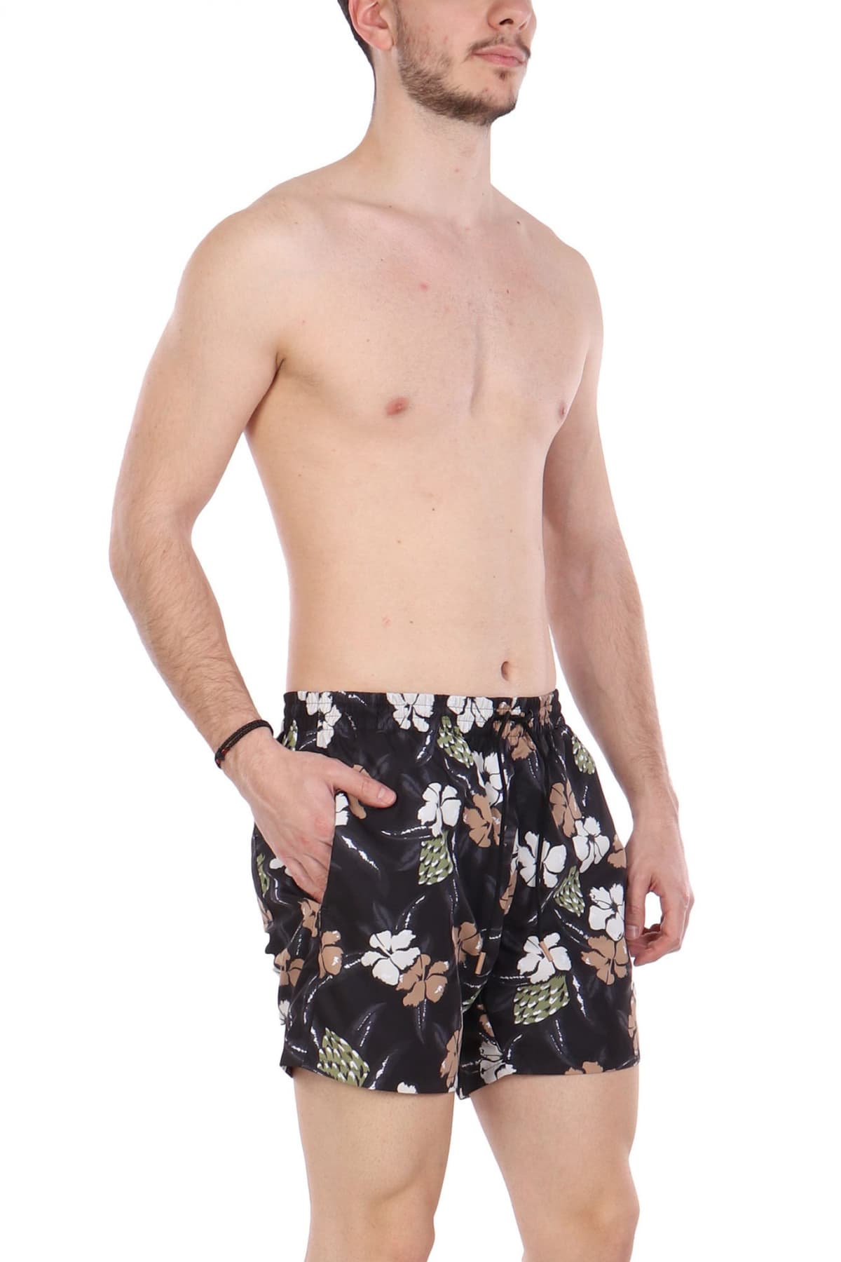 BOSS BEACHWEAR ΜΑΓΙO PIRANHA ΜΑΥΡΟ