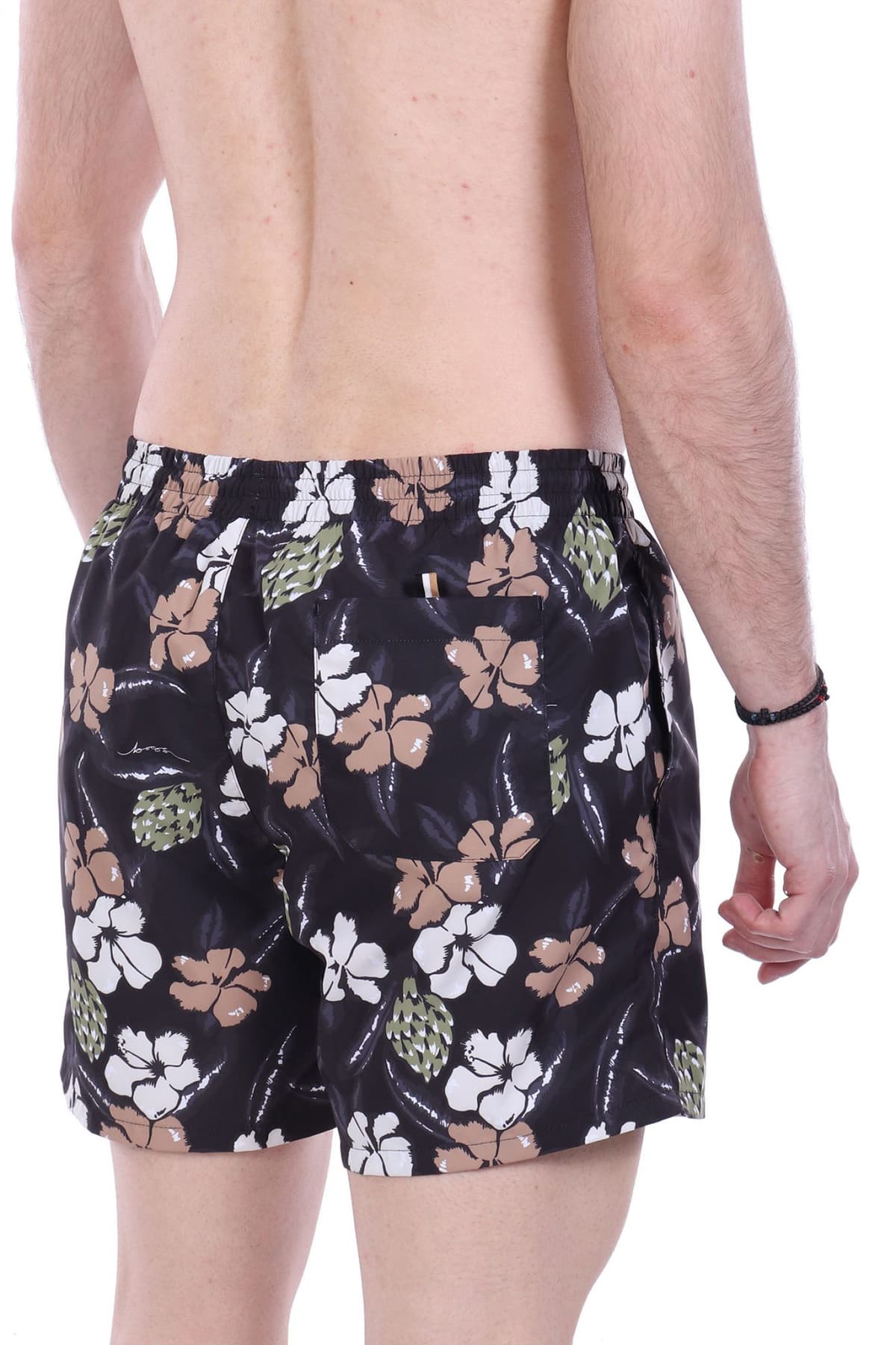 BOSS BEACHWEAR ΜΑΓΙO PIRANHA ΜΑΥΡΟ