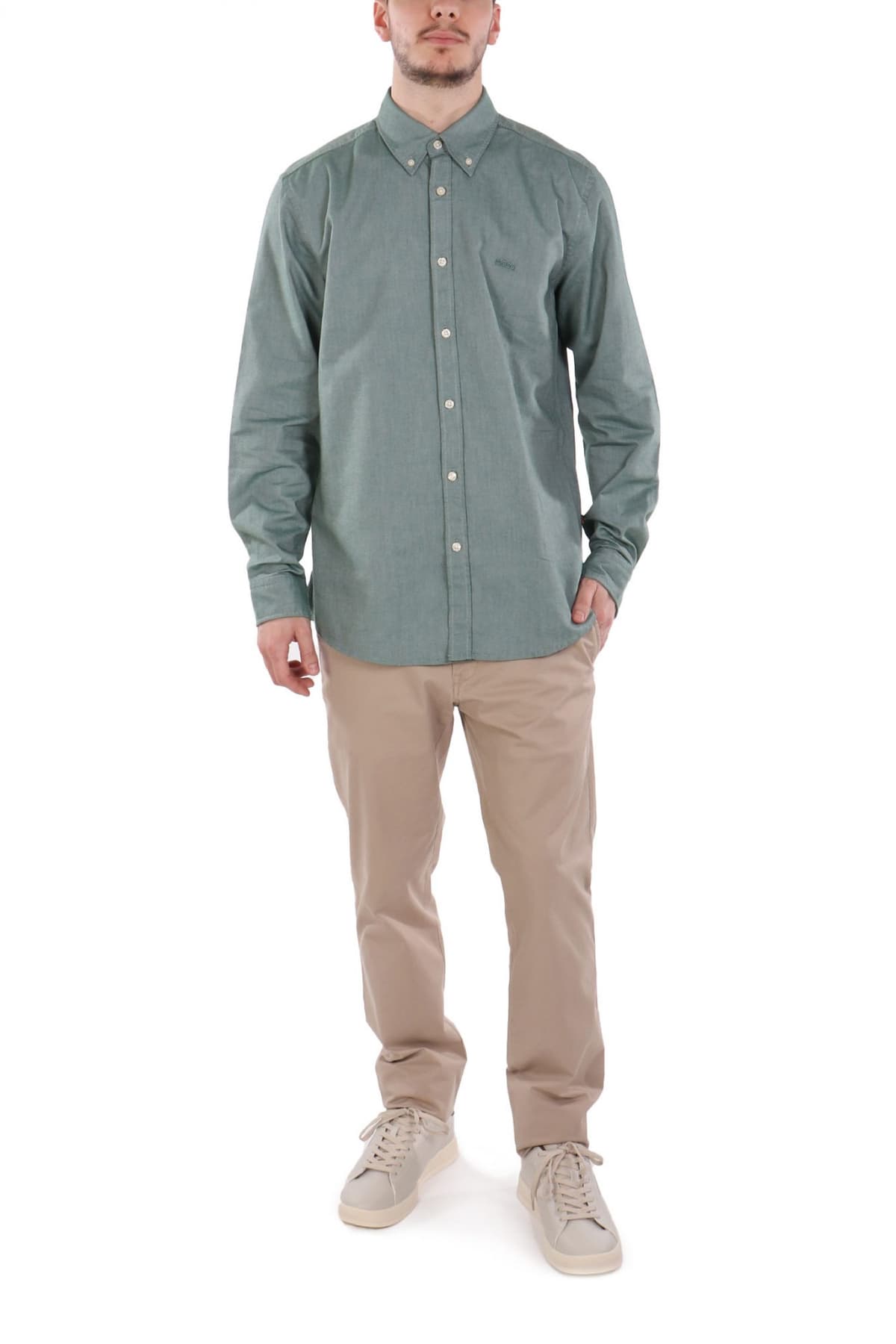 BOSS CASUAL ΠΟΥΚΑΜΙΣΟ BUTTON DOWN REGULAR FIT RICKERT_M ΦΥΣΤΙΚΙ