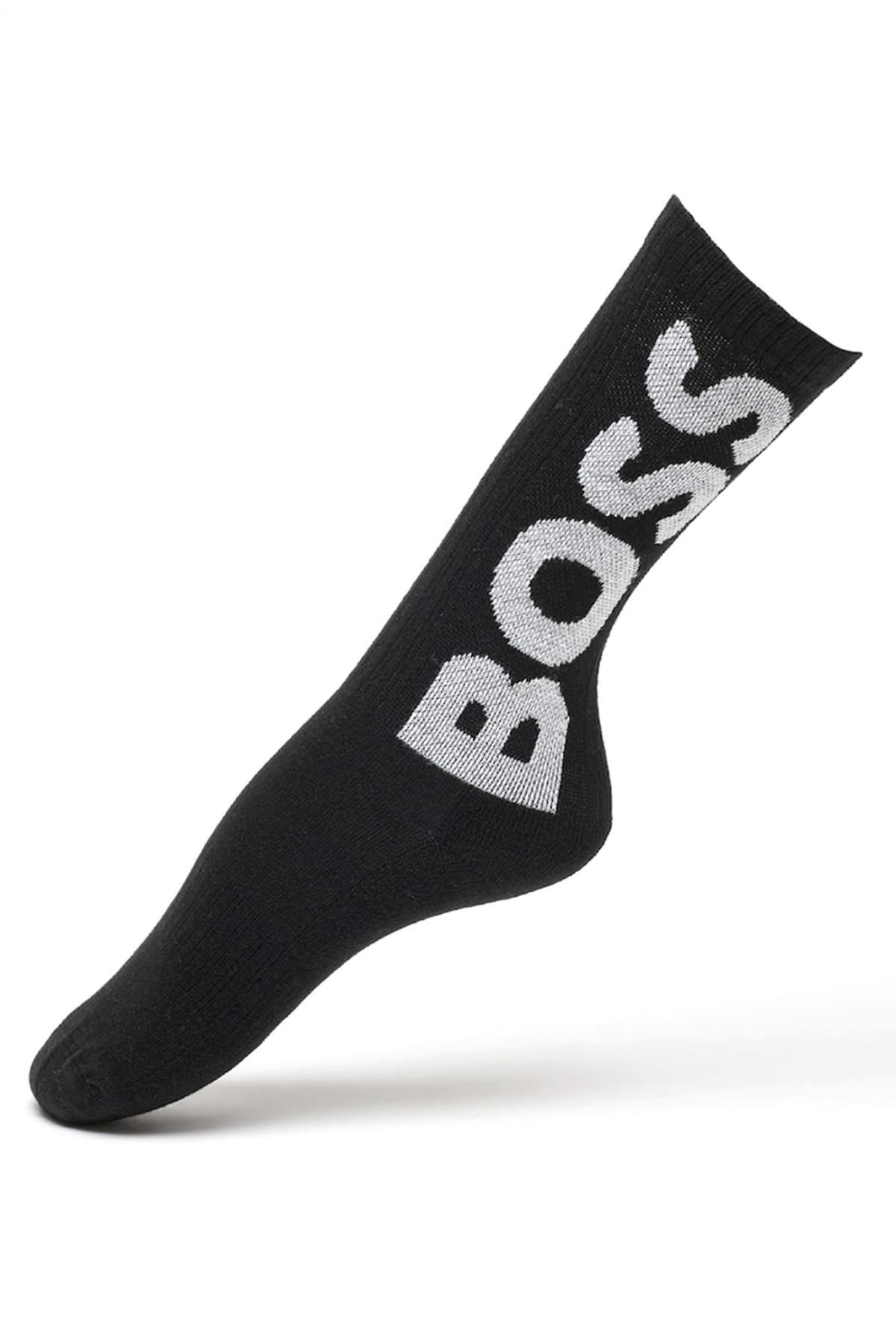 BOSS ΚΑΛΤΣΕΣ 3P QS LOGO CC ΜΑΥΡΟ-ΛΕΥΚΟ