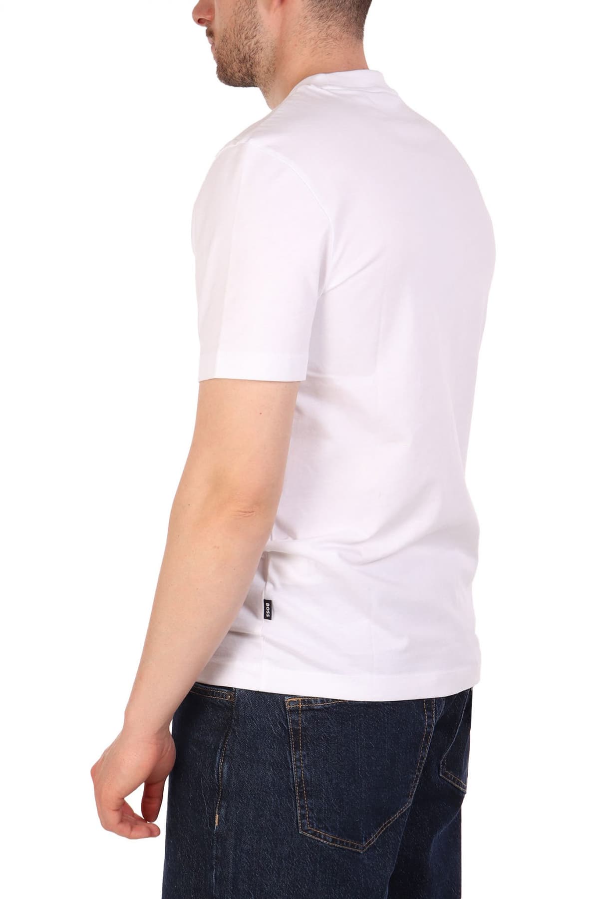 BOSS T-SHIRT REGULAR FIT C-THOMPSON 70 LOGO ΕΚΡΟΥ