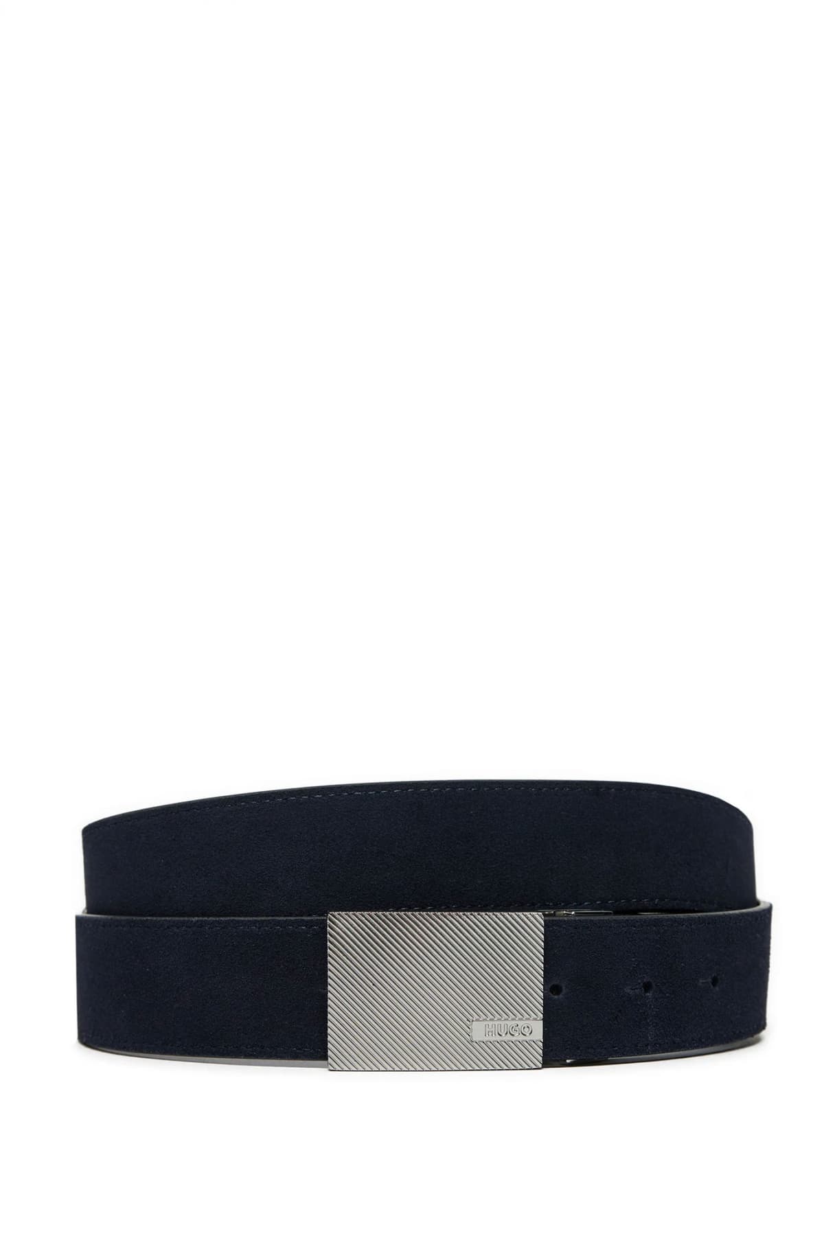 HUGO ΖΩΝΗ GARRICK_GB35_PSD GIFT BOX BELT ΜΑΥΡΟ