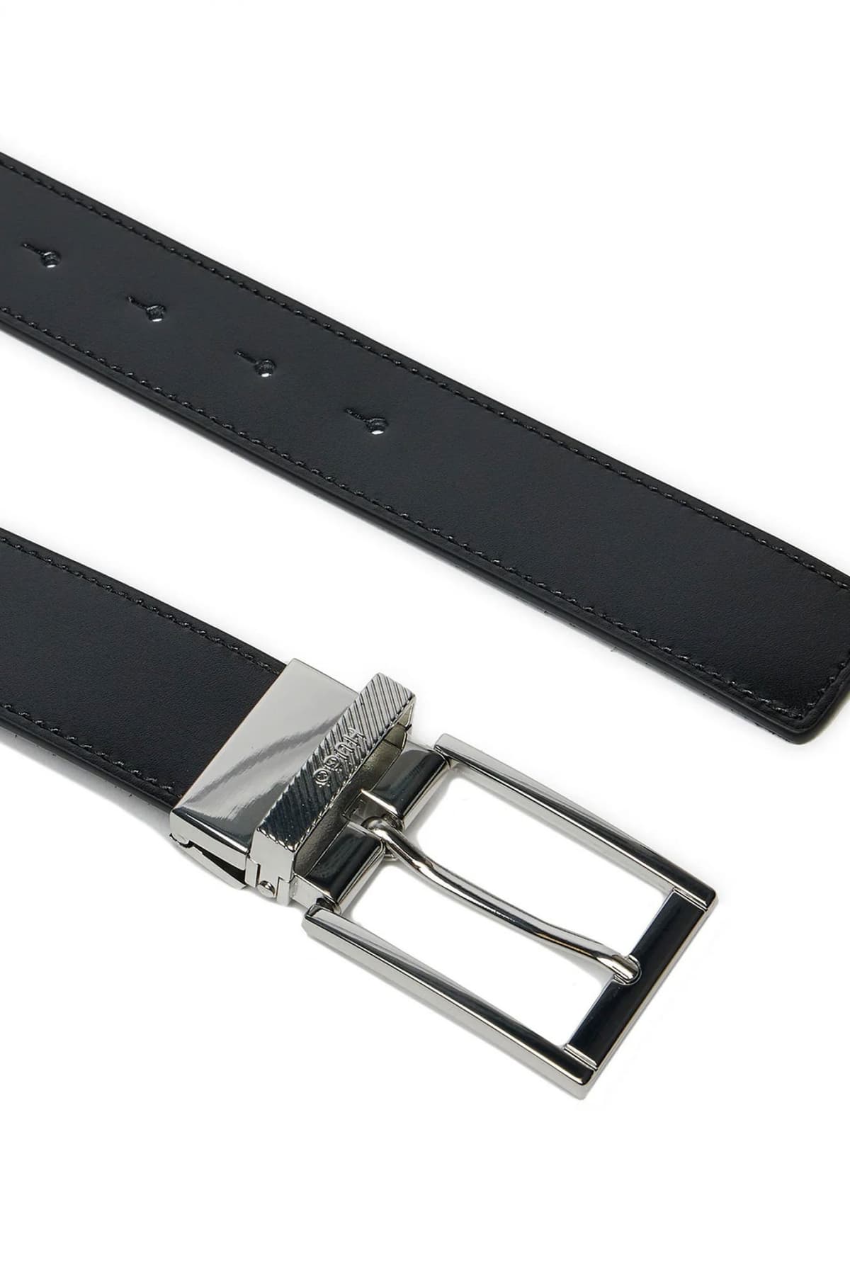 HUGO ΖΩΝΗ GARRICK_GB35_PSD GIFT BOX BELT ΜΑΥΡΟ