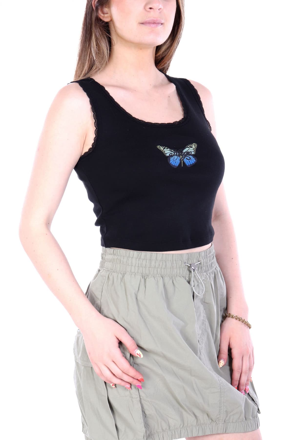 HUGO BLUE TANK TOP DELARINA_B ΔΑΝΤΕΛΑ LOGO ΜΑΥΡΟ