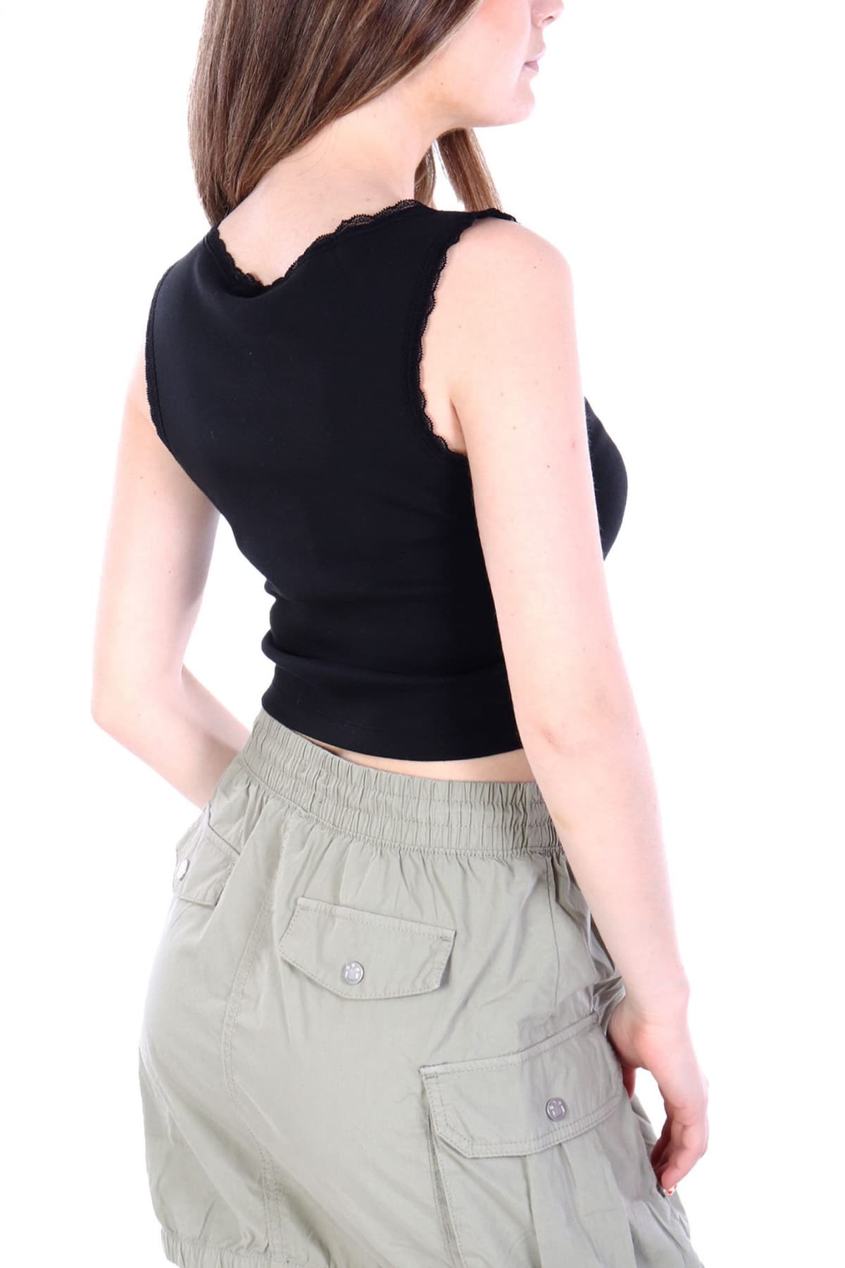 HUGO BLUE TANK TOP DELARINA_B ΔΑΝΤΕΛΑ LOGO ΜΑΥΡΟ