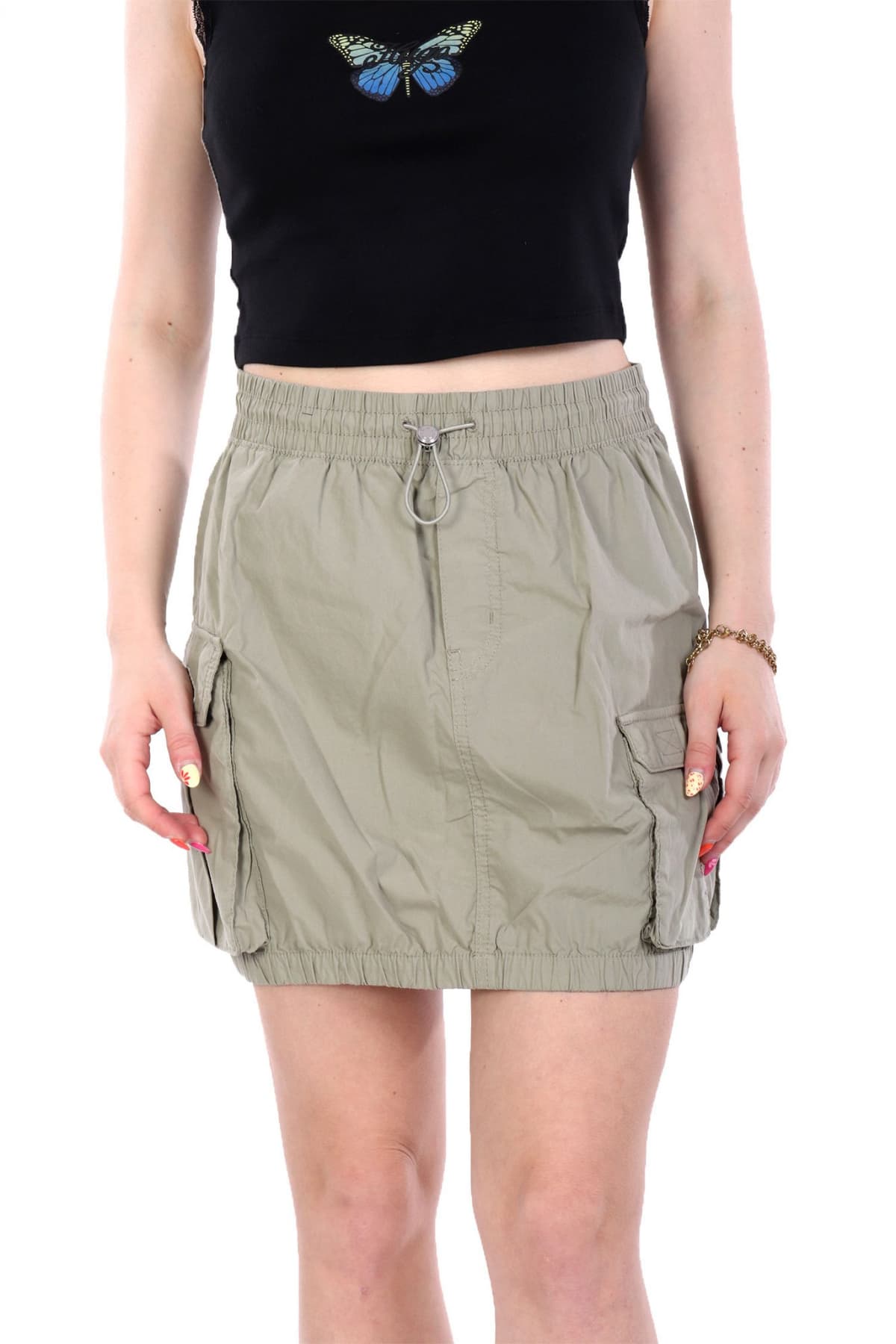 HUGO BLUE ΦΟΥΣΤΑ MINI REFINO-1-D_B ΛΑΣΤΙΧΟ ΜΕ ΤΣΕΠΕΣ ΧΑΚΙ