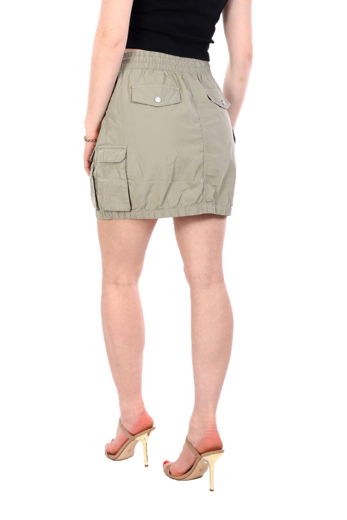 HUGO BLUE ΦΟΥΣΤΑ MINI REFINO-1-D_B ΛΑΣΤΙΧΟ ΜΕ ΤΣΕΠΕΣ ΧΑΚΙ