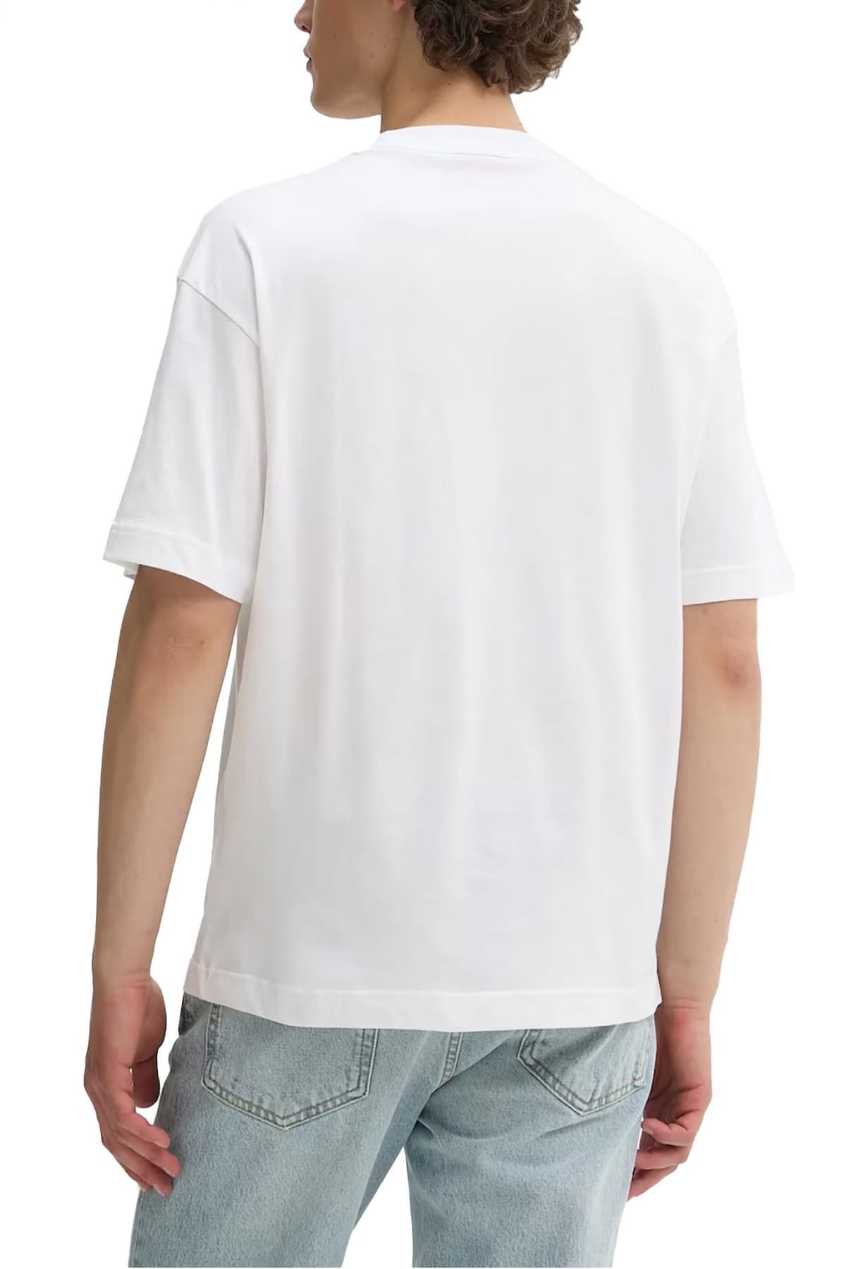 HUGO T-SHIRT DUWOOD LOGO ΛΕΥΚΟ