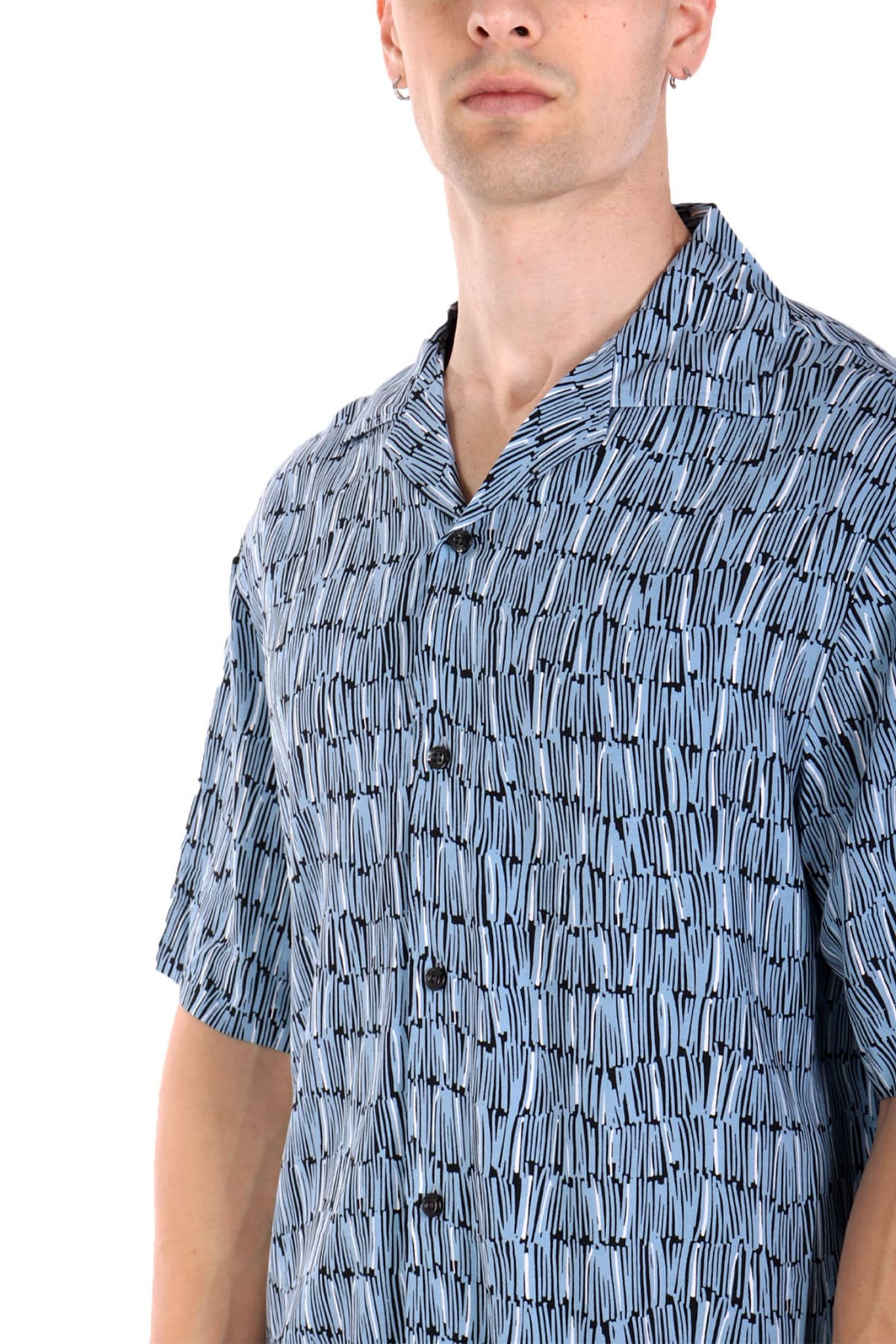 HUGO ΠΟΥΚΑΜΙΣΟ ΚΟΝΤΟΜΑΝΙΚΟ ESPINO ΕΜΠΡΙΜΕ ΜΠΛΕ-ΛΕΥΚΟ