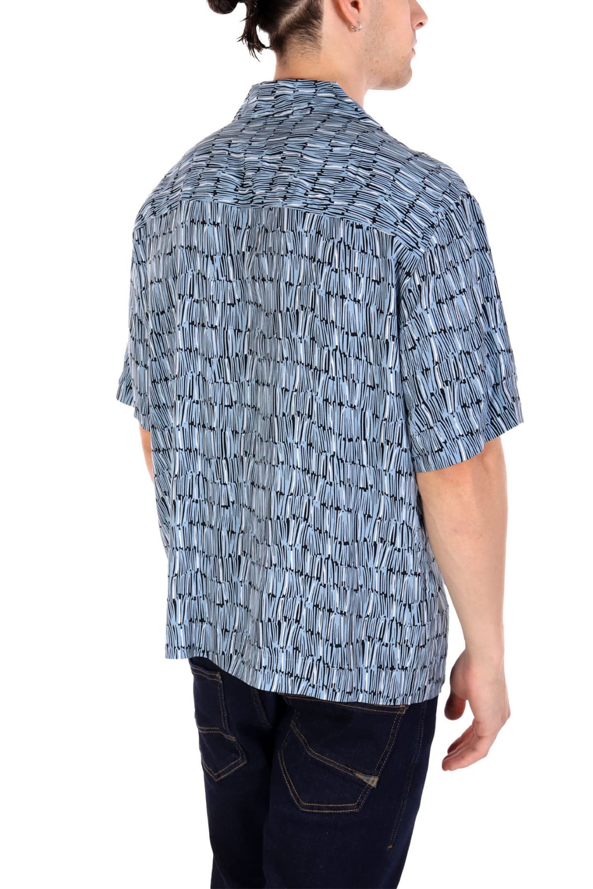 HUGO ΠΟΥΚΑΜΙΣΟ ΚΟΝΤΟΜΑΝΙΚΟ ESPINO ΕΜΠΡΙΜΕ ΜΠΛΕ-ΛΕΥΚΟ