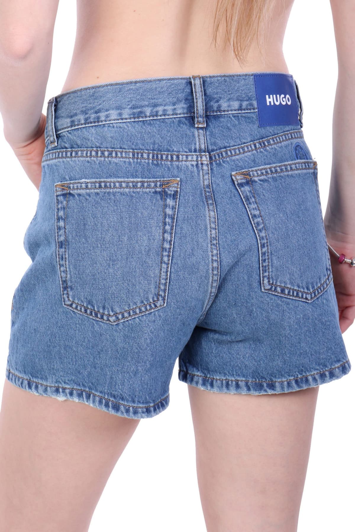 HUGO BLUE ΣΟΡΤΣ JEANS GIMUSA_B LOGO ΠΙΣΩ ΜΠΛΕ