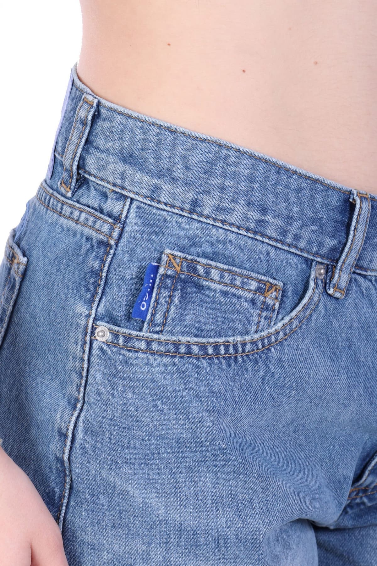 HUGO BLUE ΣΟΡΤΣ JEANS GIMUSA_B LOGO ΠΙΣΩ ΜΠΛΕ