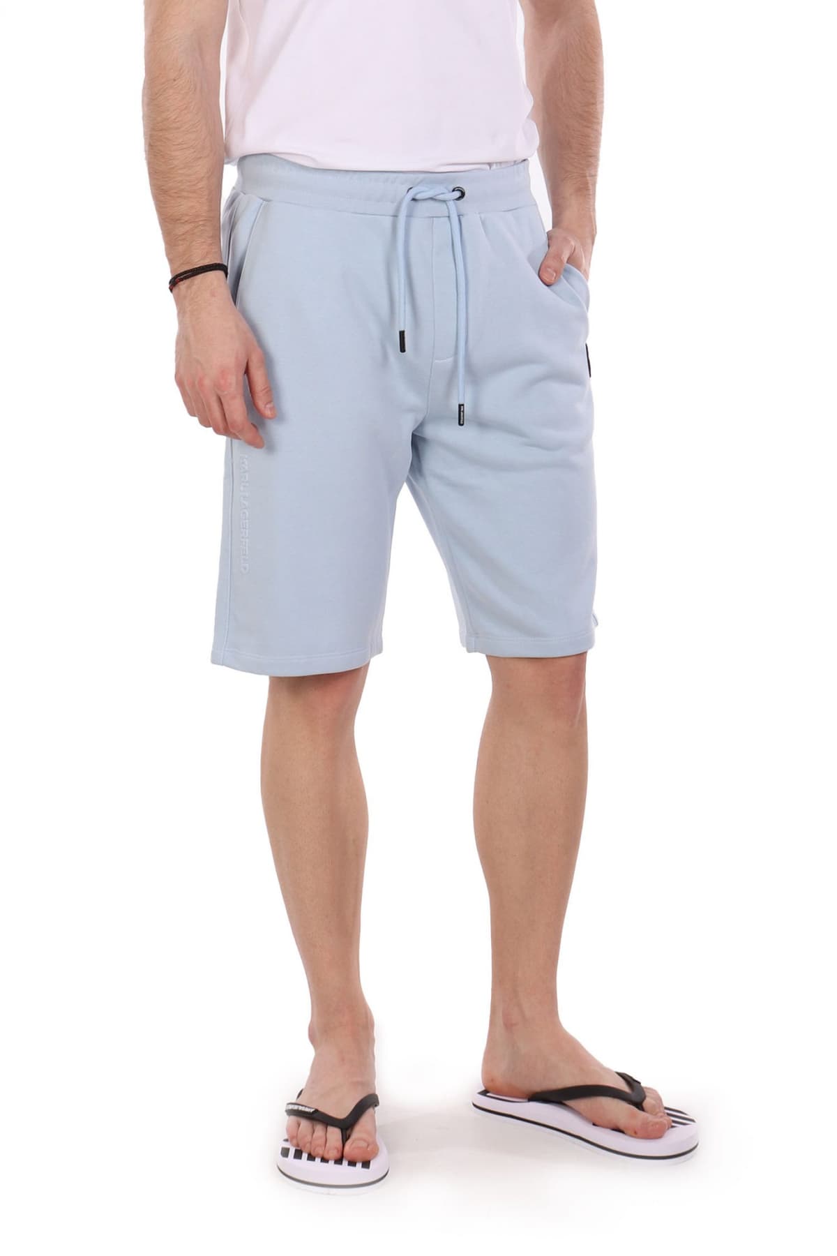 KARL LAGERFELD ΒΕΡΜΟΥΔΑ ΦΟΥΤΕΡ LOGO ΣΙΕΛ