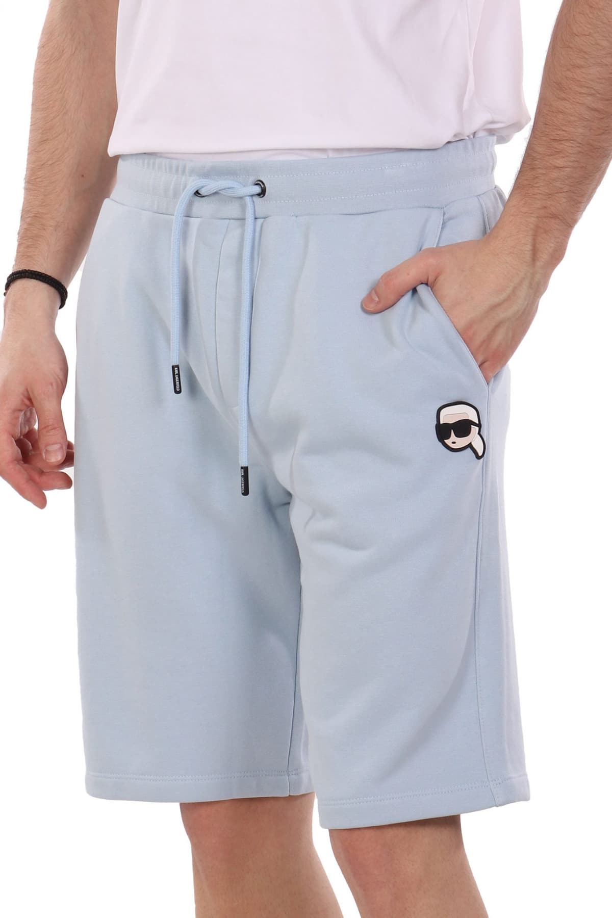 KARL LAGERFELD ΒΕΡΜΟΥΔΑ ΦΟΥΤΕΡ LOGO ΣΙΕΛ