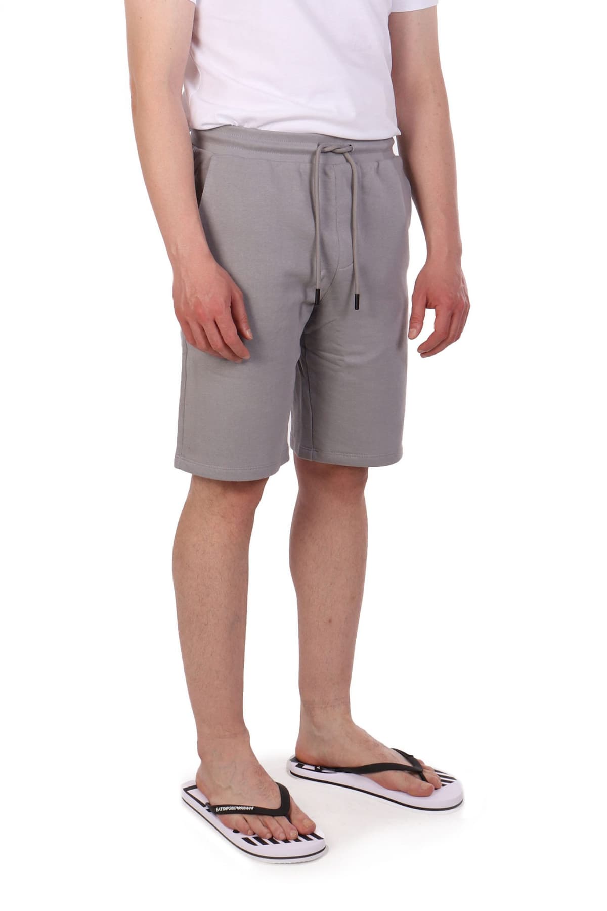 KARL LAGERFELD ΒΕΡΜΟΥΔΑ ΦΟΥΤΕΡ LOGO ΓΚΡΙ