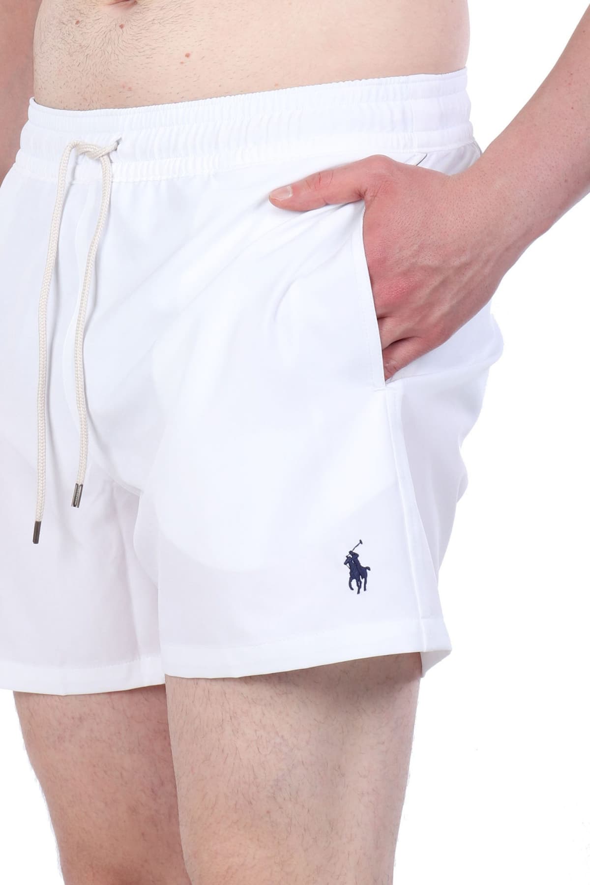 RALPH LAUREN ΜΑΓΙΩ SHORT M CLASSICS TRAVELER LOGO ΛΕΥΚΟ