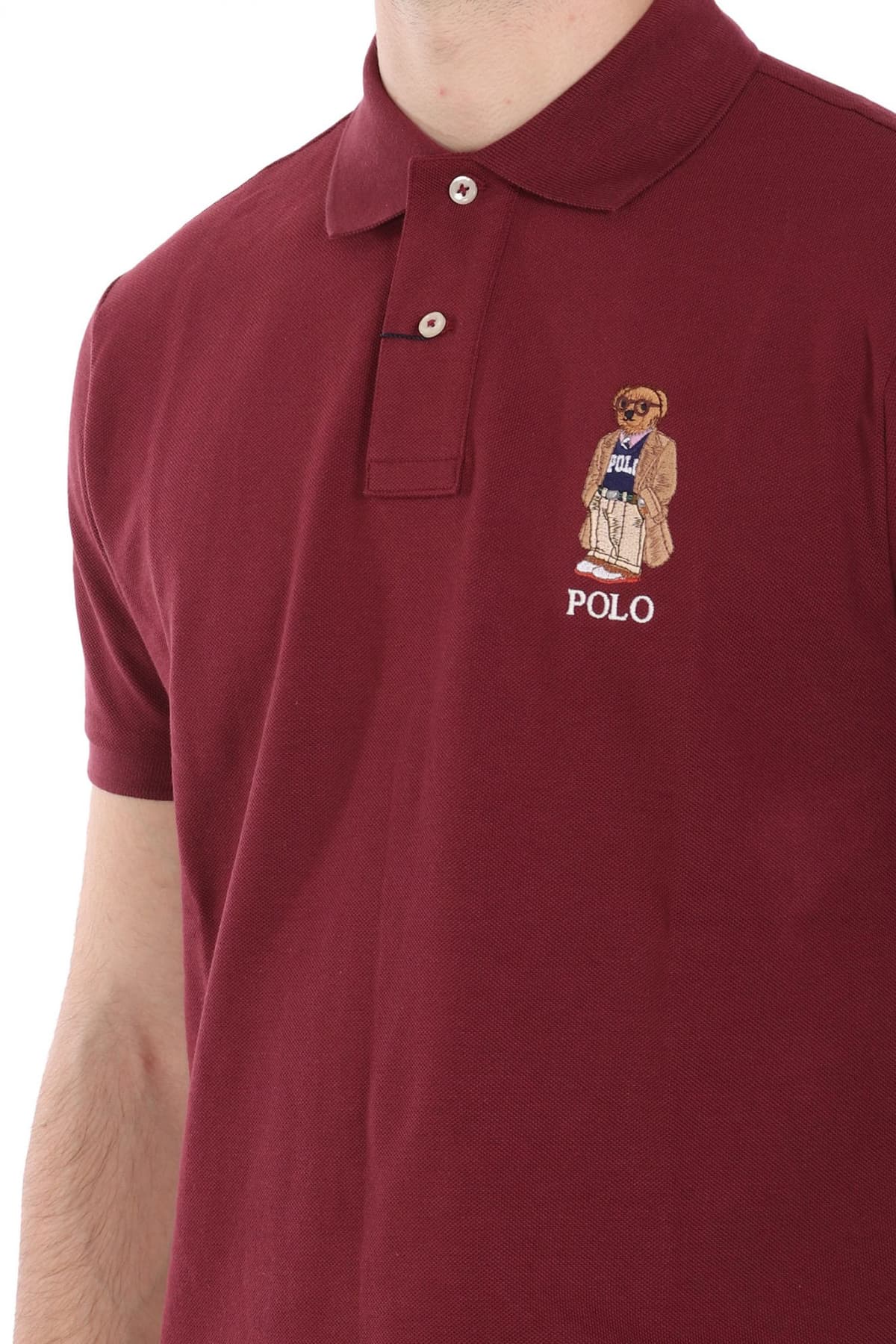 RALPH LAUREN POLO CUSTOM SLIM FIT LOGO BEAR ΜΠΟΡΝΤΩ