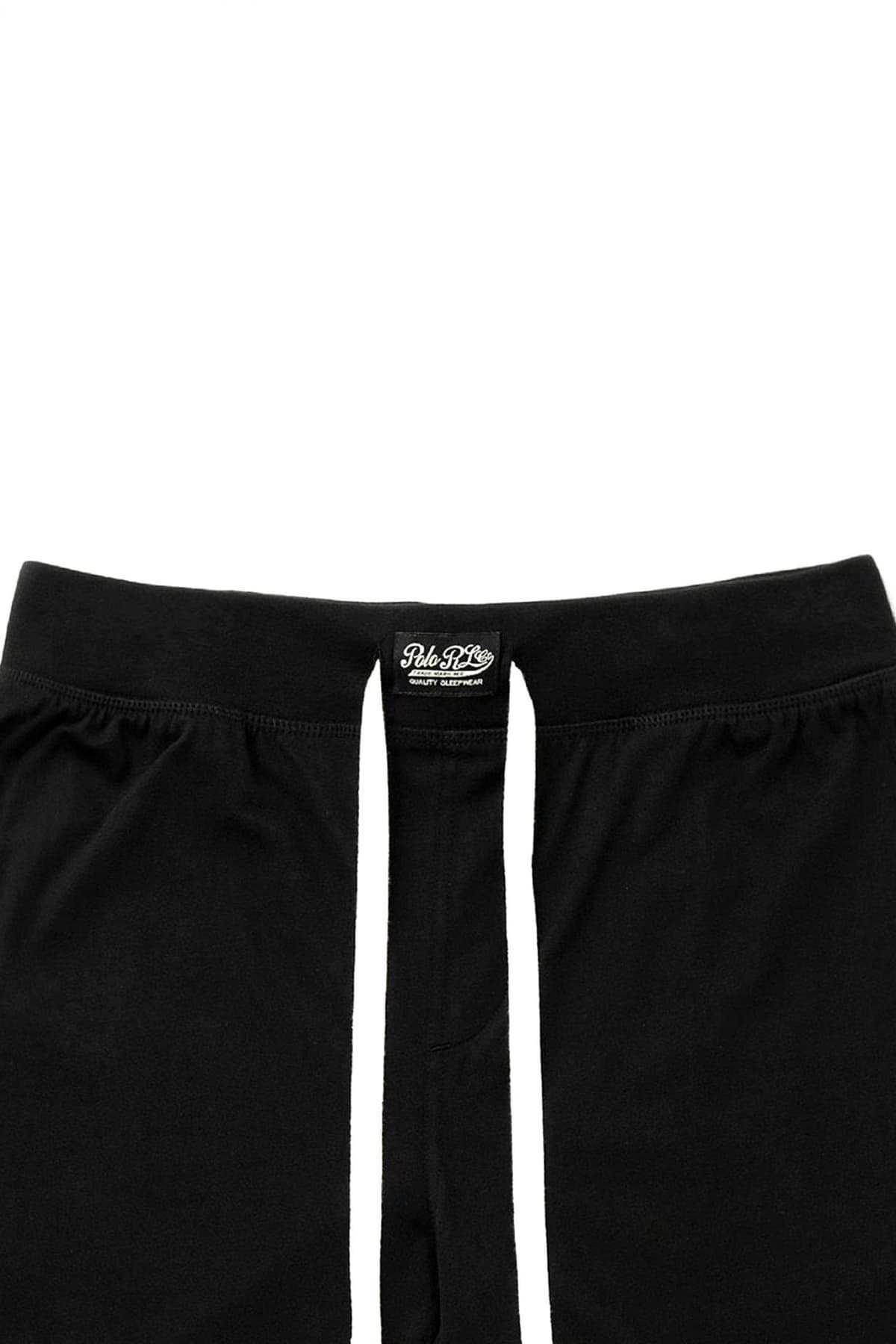 RALPH LAUREN UNDERWEAR ΒΕΡΜΟΥΔΑ SLEEP BOTTOM LOGO ΜΑΥΡΟ