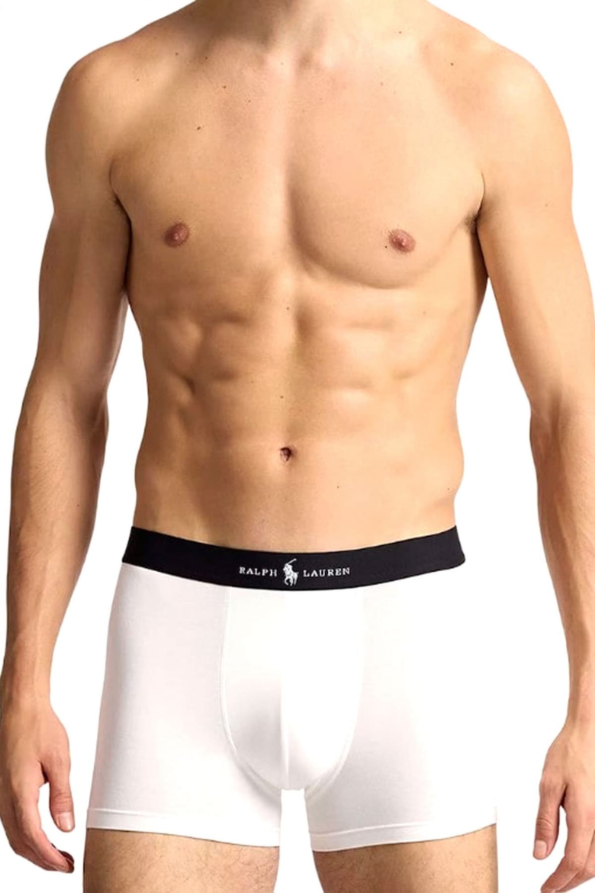 RALPH LAUREN UNDERWEAR ΕΣΩΡΟΥΧΟ ΣΕΤ 3PACK STRETCH COTTON TRUNK ΜΠΕΖ-ΛΕΥΚΟ-ΜΑΥΡΟ