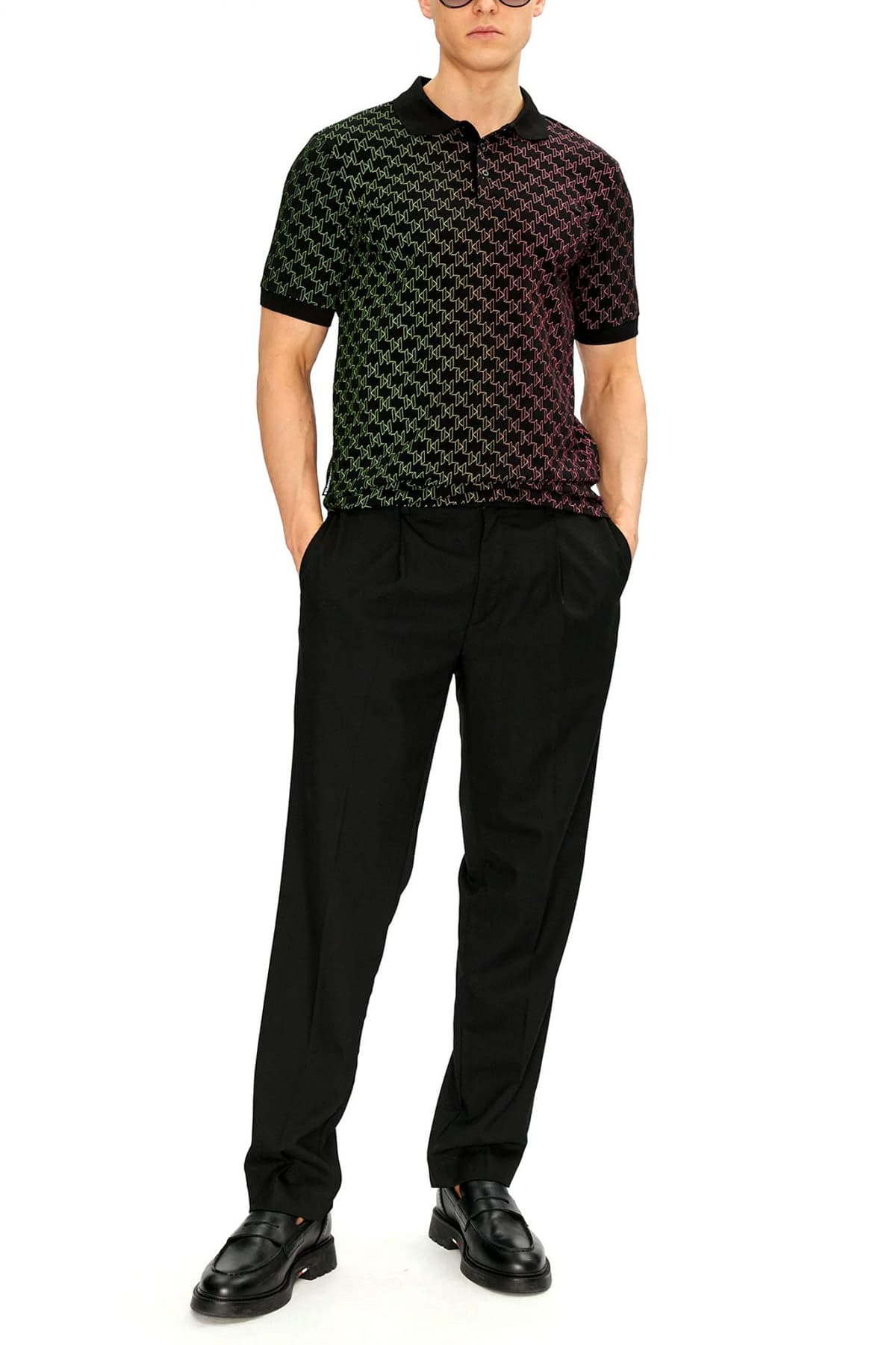 Men's Polo Shirts Karl Lagerfeld Black