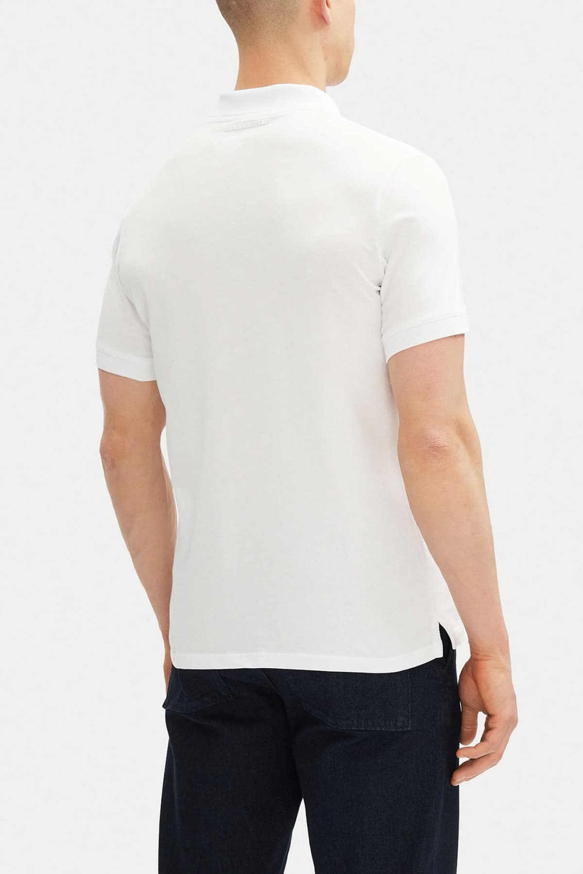 KARL LAGERFELD POLO LOGO ΛΕΥΚΟ