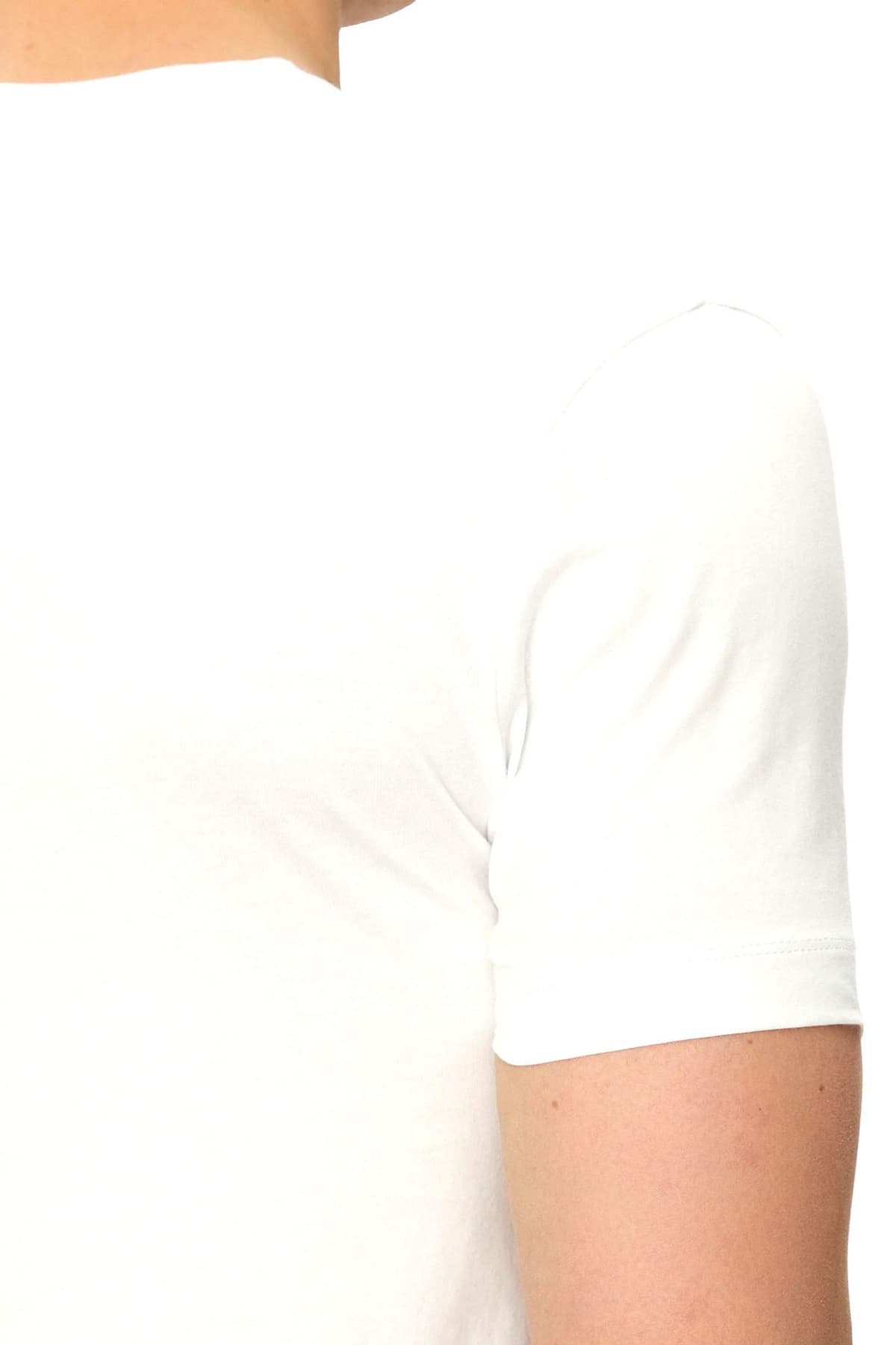 KARL LAGERFELD T-SHIRT CREW NECK LOGO ΛΕΥΚΟ