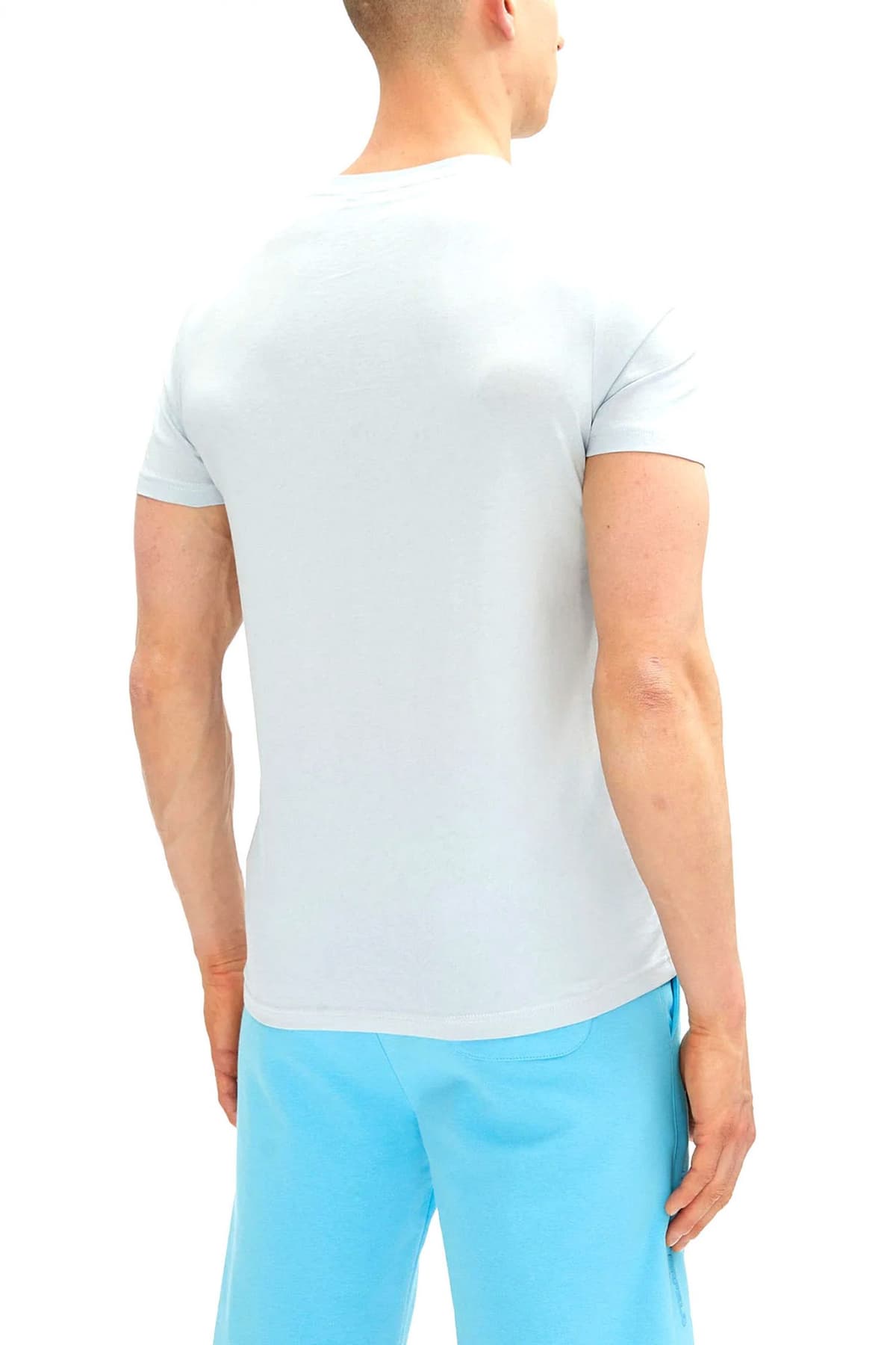 KARL LAGERFELD T-SHIRT CREW NECK LOGO ΣΙΕΛ