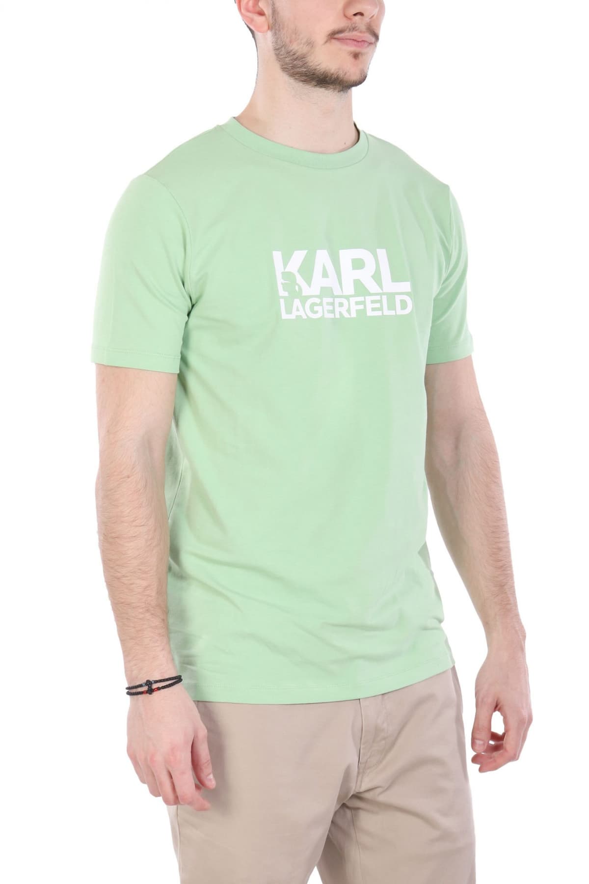 KARL LAGERFELD T-SHIRT CREW NECK LOGO ΛΑΧΑΝΙ