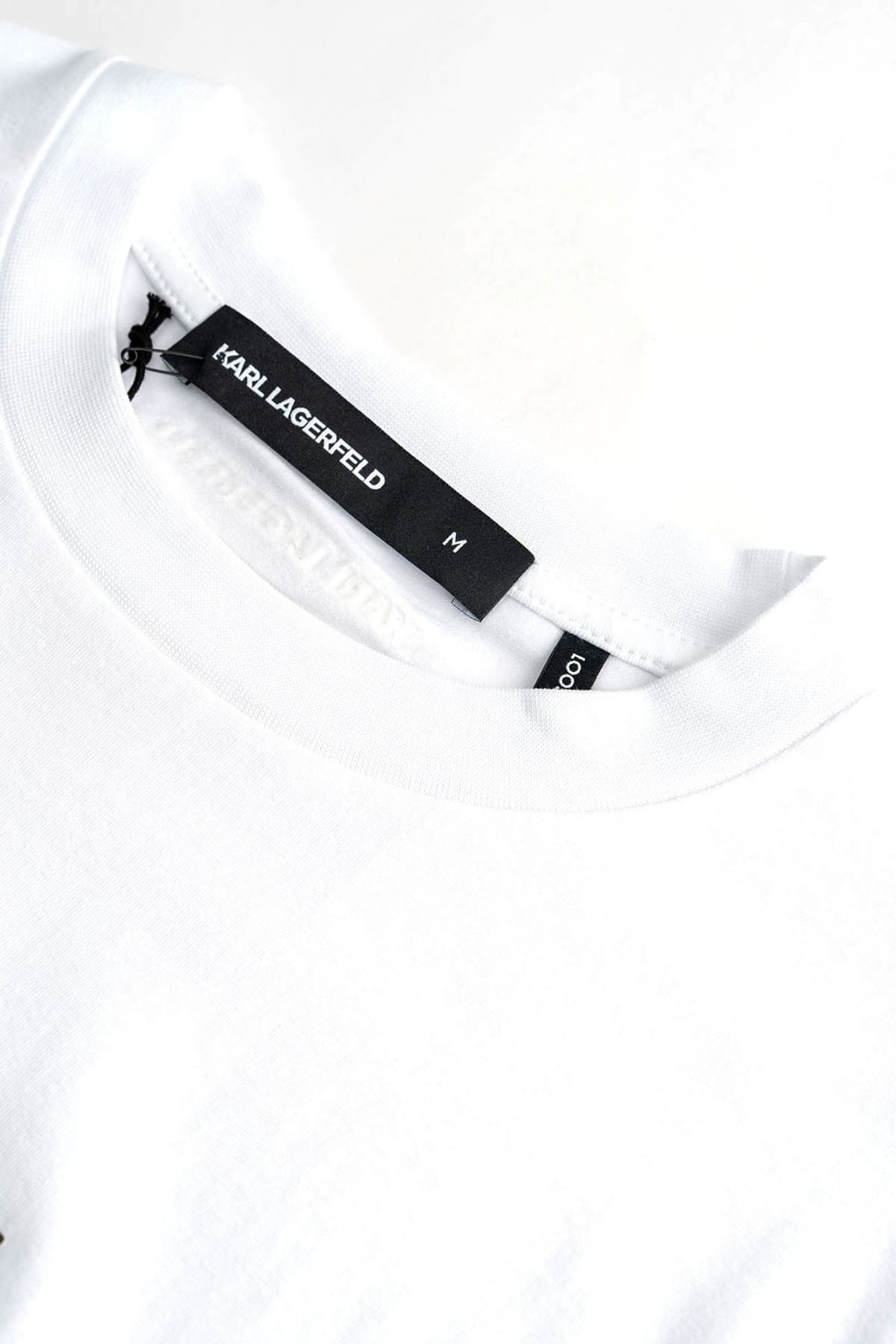 KARL LAGERFELD T-SHIRT LOGO ΛΕΥΚΟ