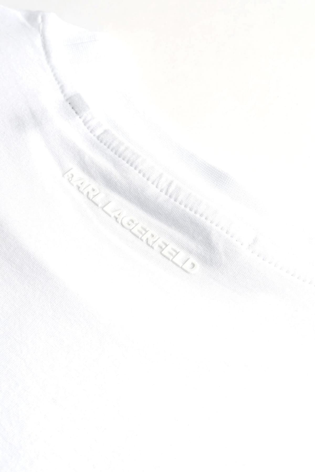 KARL LAGERFELD T-SHIRT LOGO ΛΕΥΚΟ