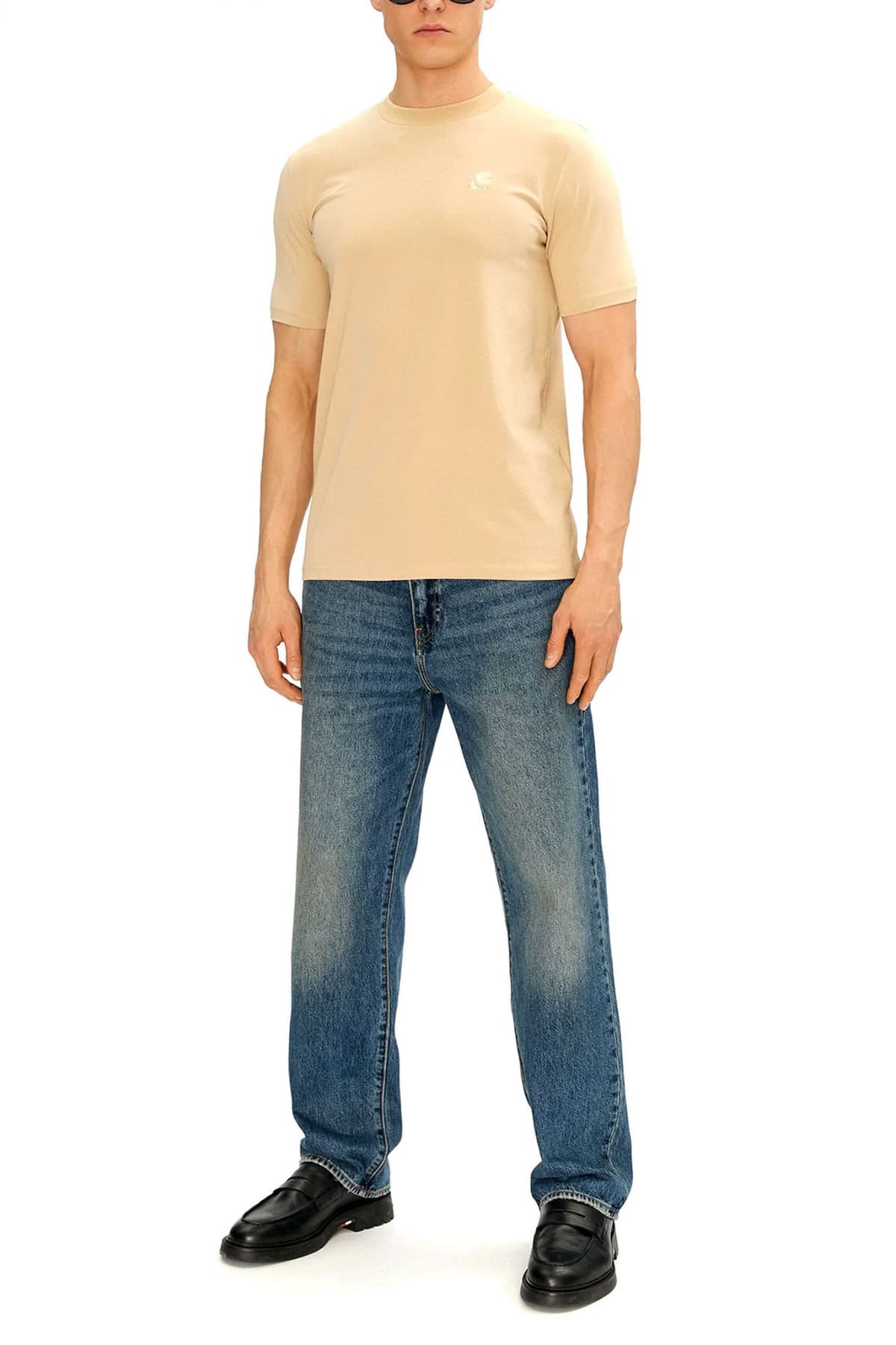 KARL LAGERFELD T-SHIRT CREW NECK LOGO ΜΠΕΖ