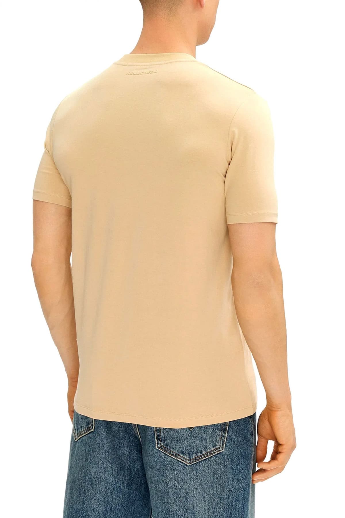 KARL LAGERFELD T-SHIRT CREW NECK LOGO ΜΠΕΖ